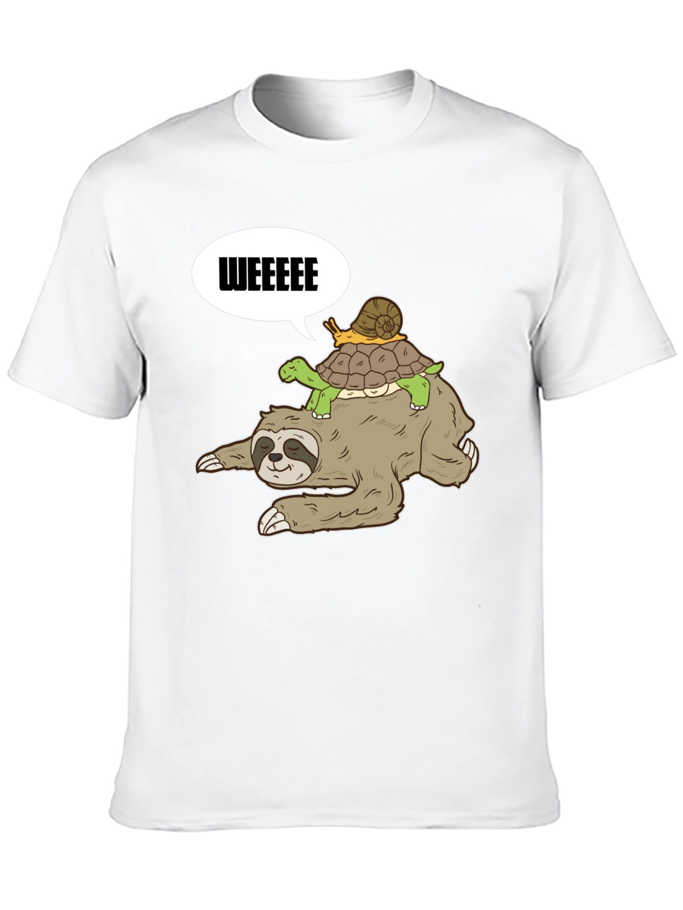 Sloth Turtle and Snail T-Shirt