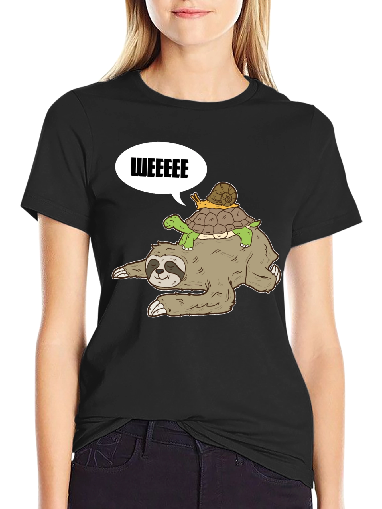 Sloth Turtle and Snail T-Shirt