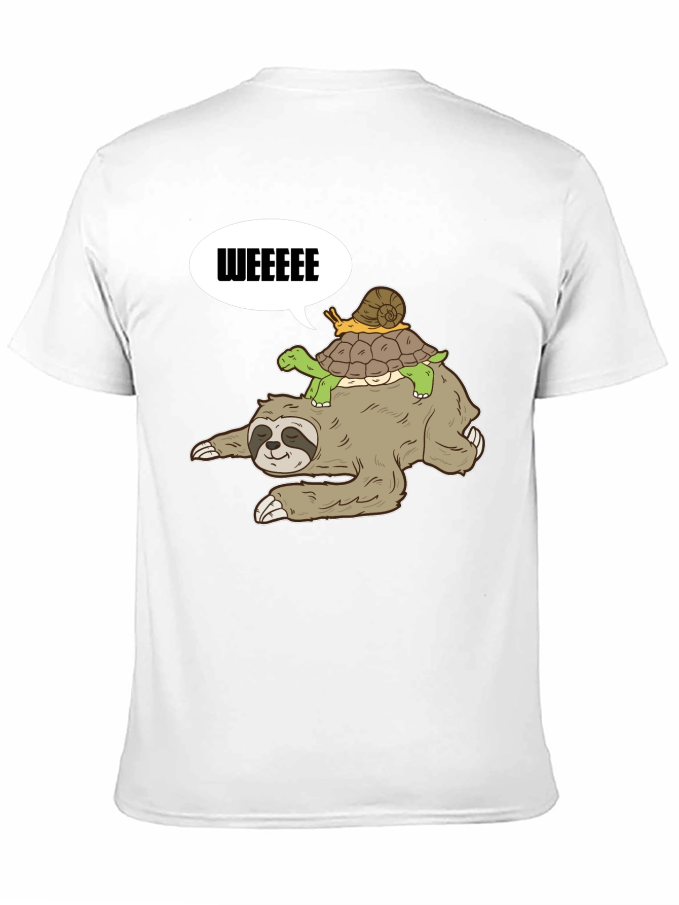 Sloth Turtle and Snail T-Shirt
