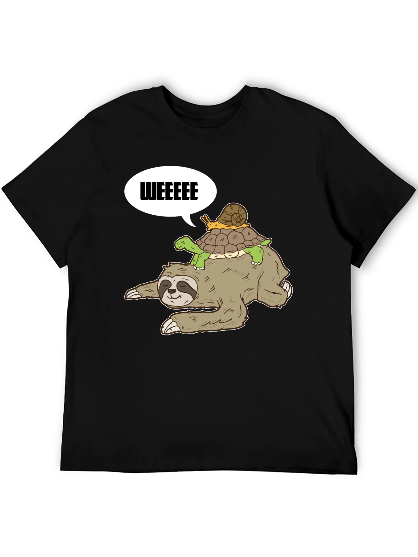 Sloth Turtle and Snail T-Shirt