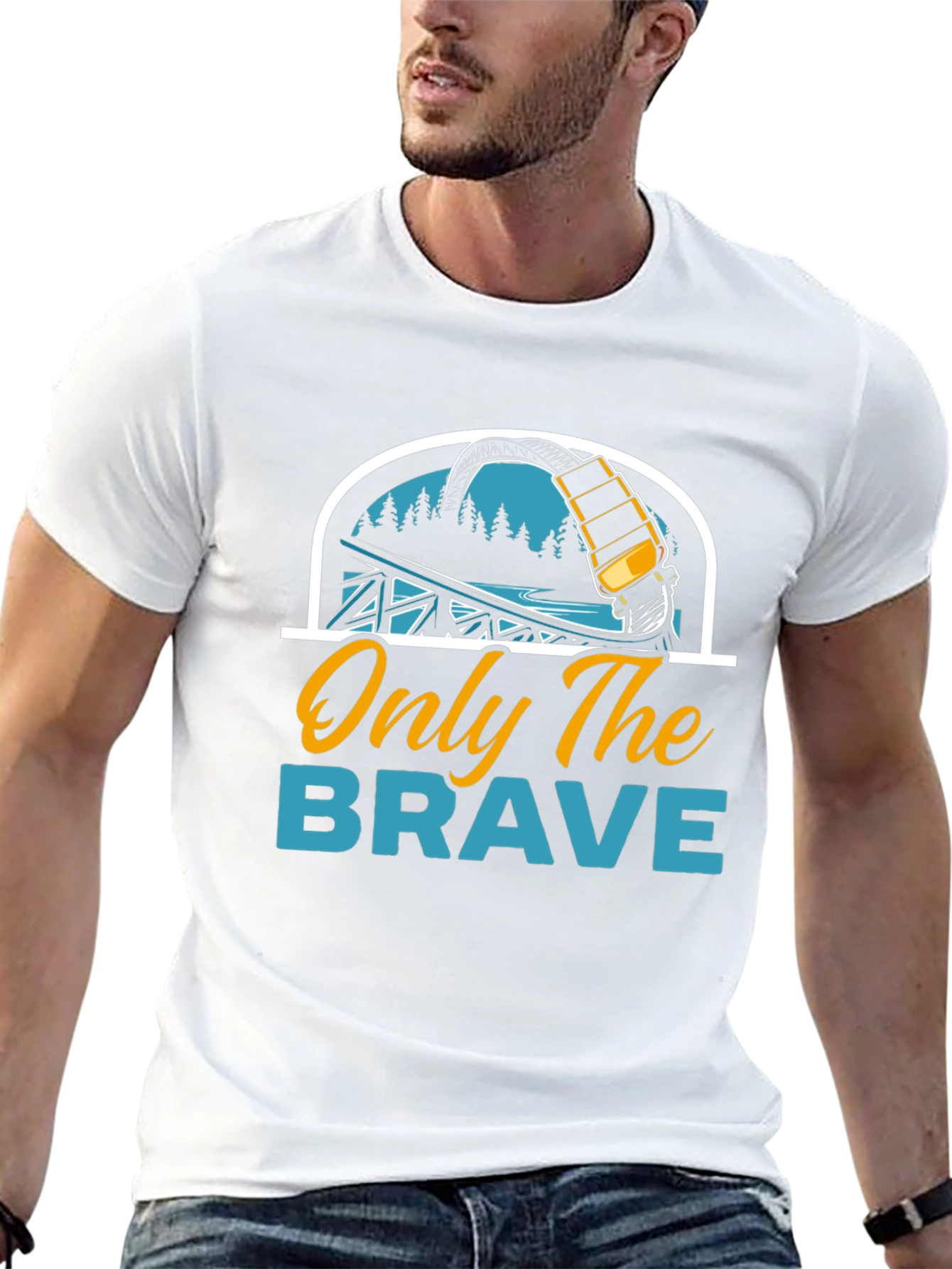 Only The Brave Roller Coaster T-Shirt