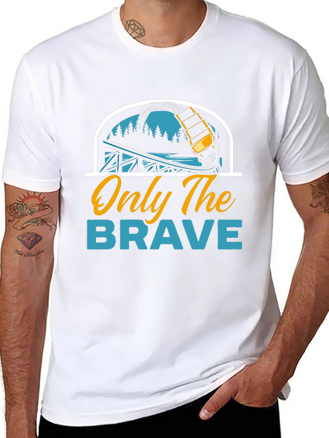 Only The Brave Roller Coaster T-Shirt