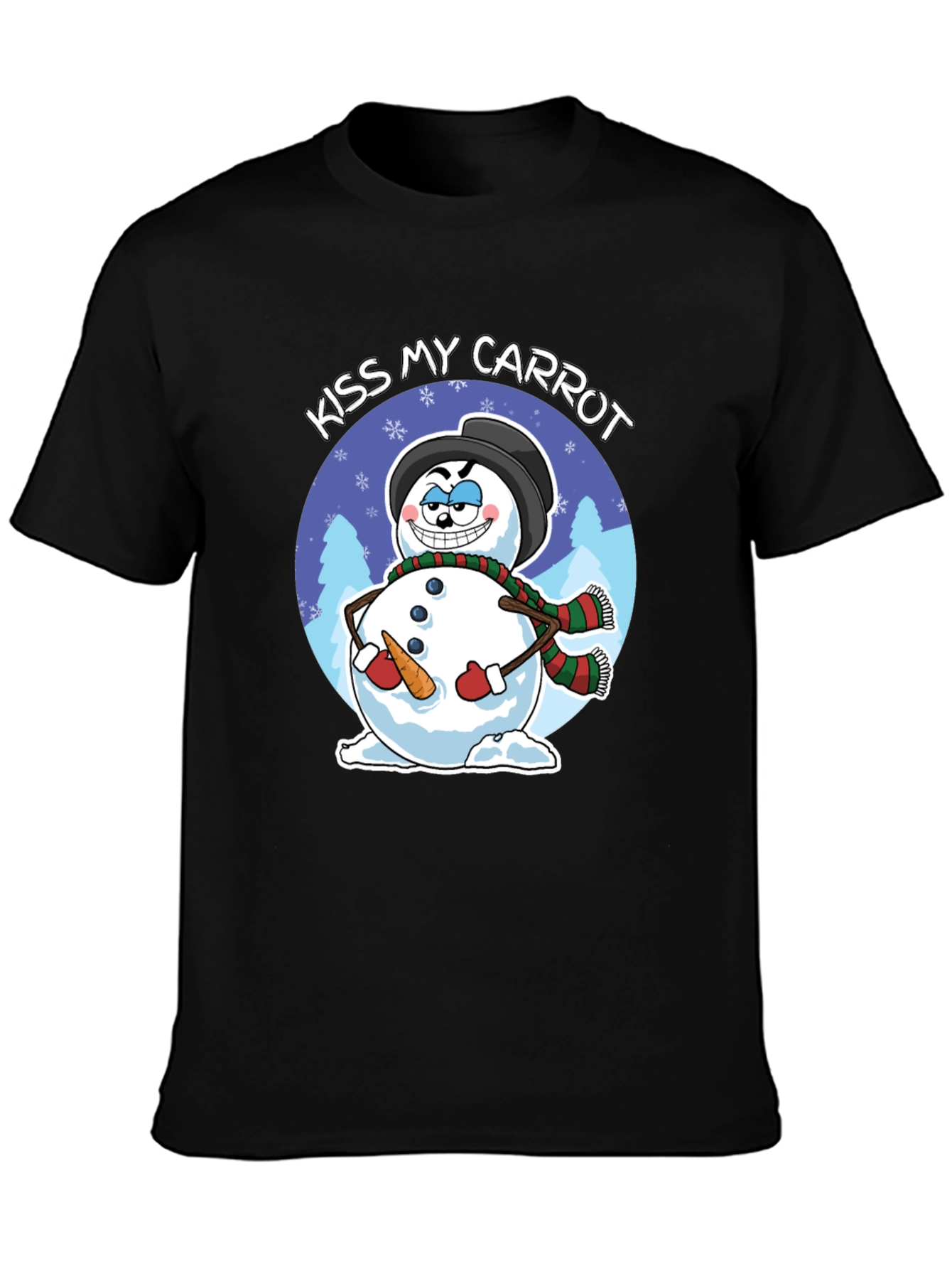 Kiss My Carrot Snowman Graphic Tee
