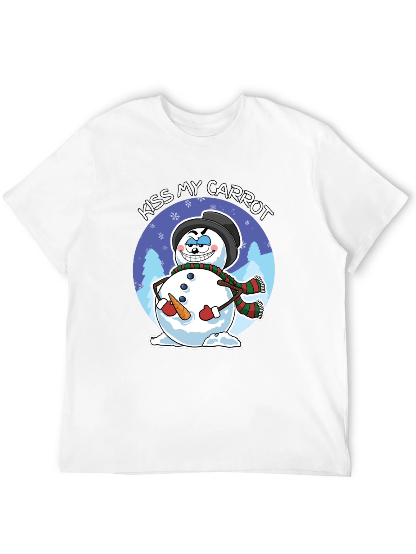 Kiss My Carrot Snowman Graphic Tee