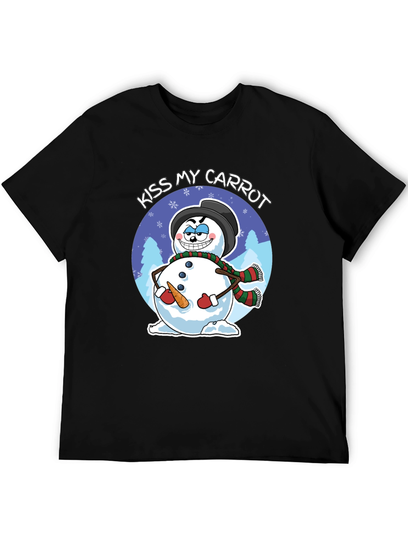 Kiss My Carrot Snowman Graphic Tee