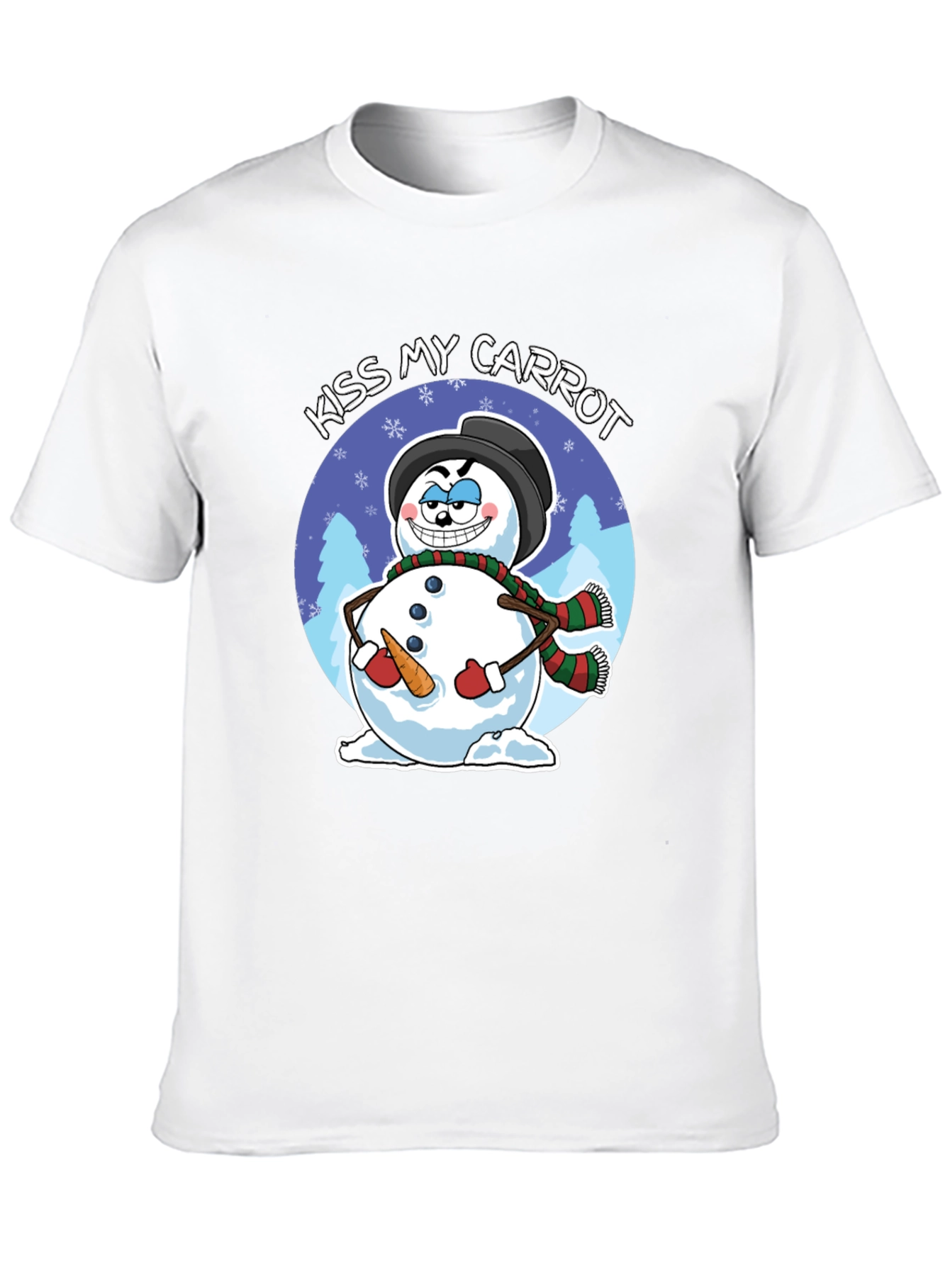 Kiss My Carrot Snowman Graphic Tee