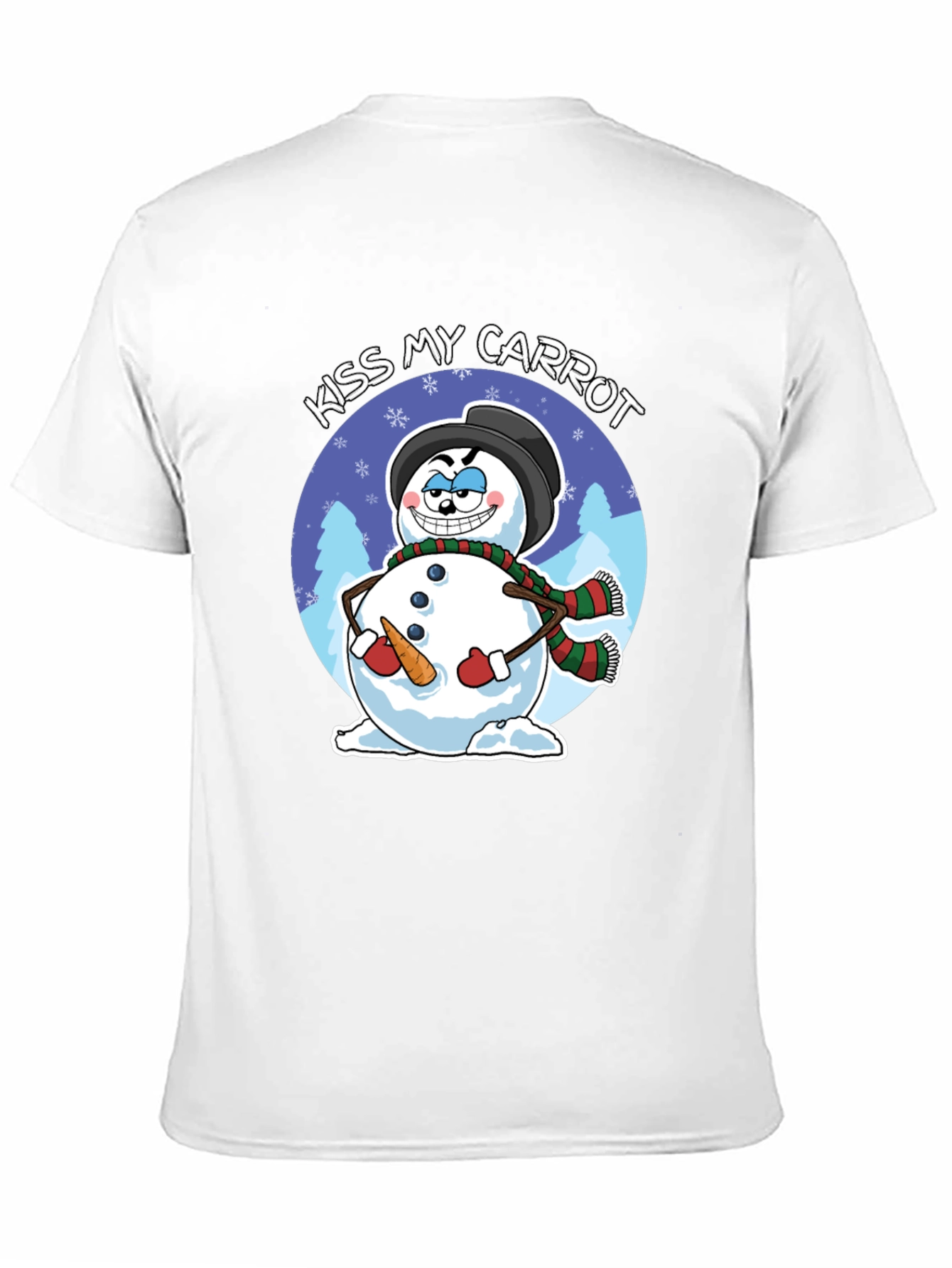 Kiss My Carrot Snowman Graphic Tee