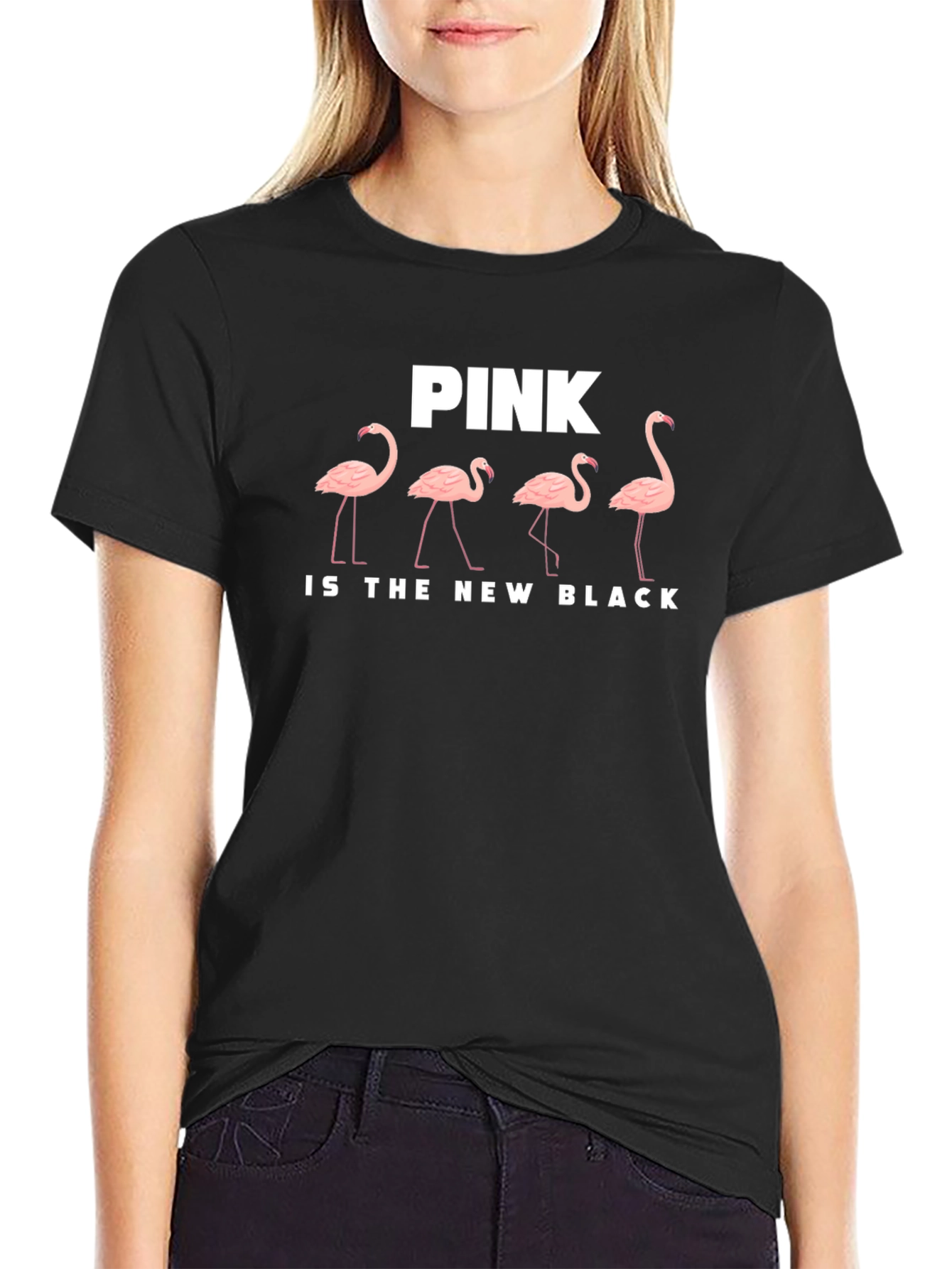 Pink Flamingo T-Shirt: Pink Is The New Black
