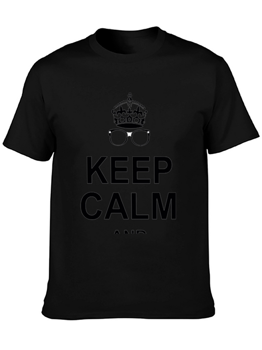 Keep Calm Graphic Black T-Shirt
