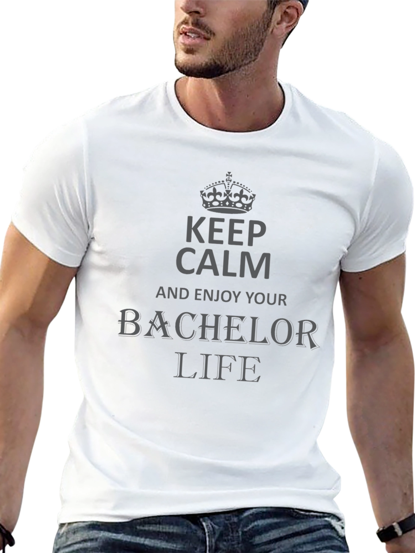 Bachelor Life Keep Calm T-Shirt