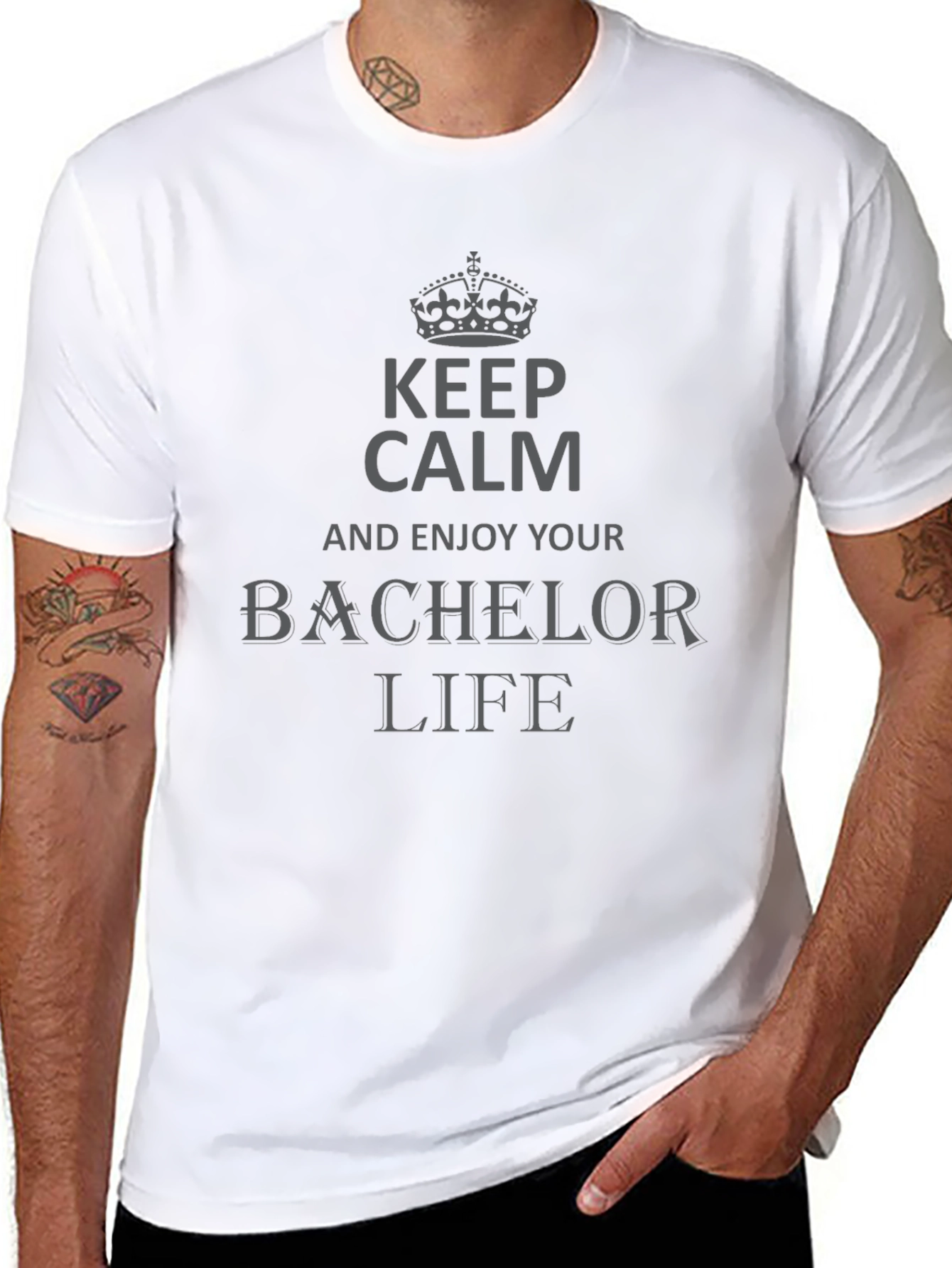 Bachelor Life Keep Calm T-Shirt