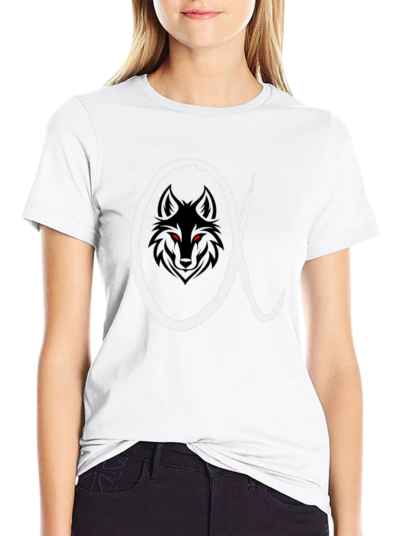 Alpha Wolf Graphic T-Shirt - Mens Black Tee