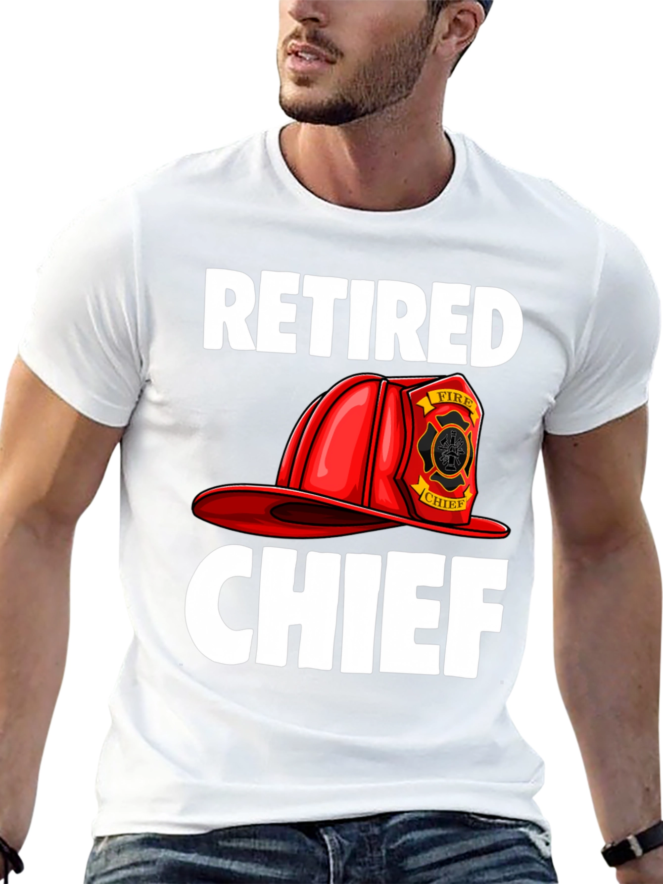 Retired Fire Chief T-Shirt - Graphic Tee