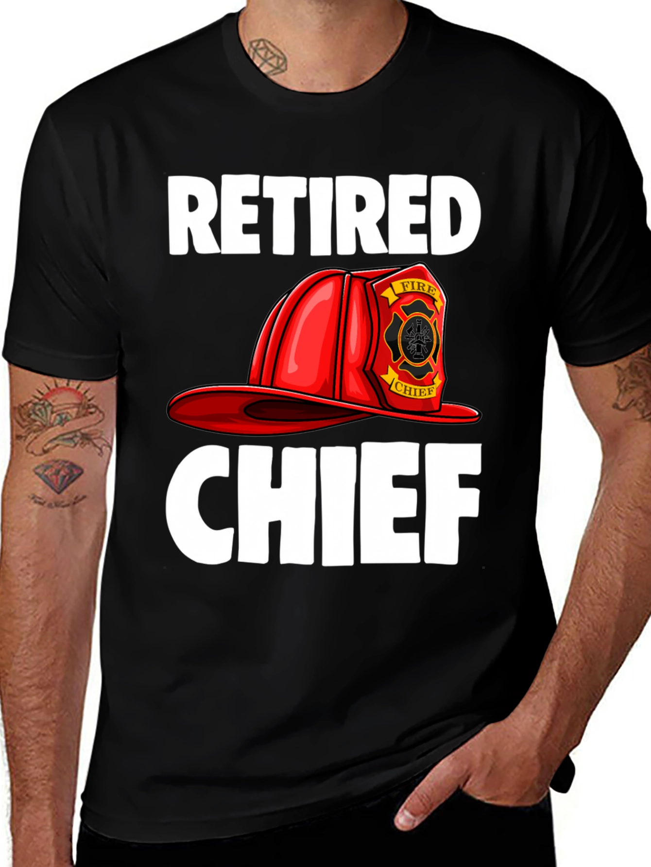 Retired Fire Chief T-Shirt - Graphic Tee