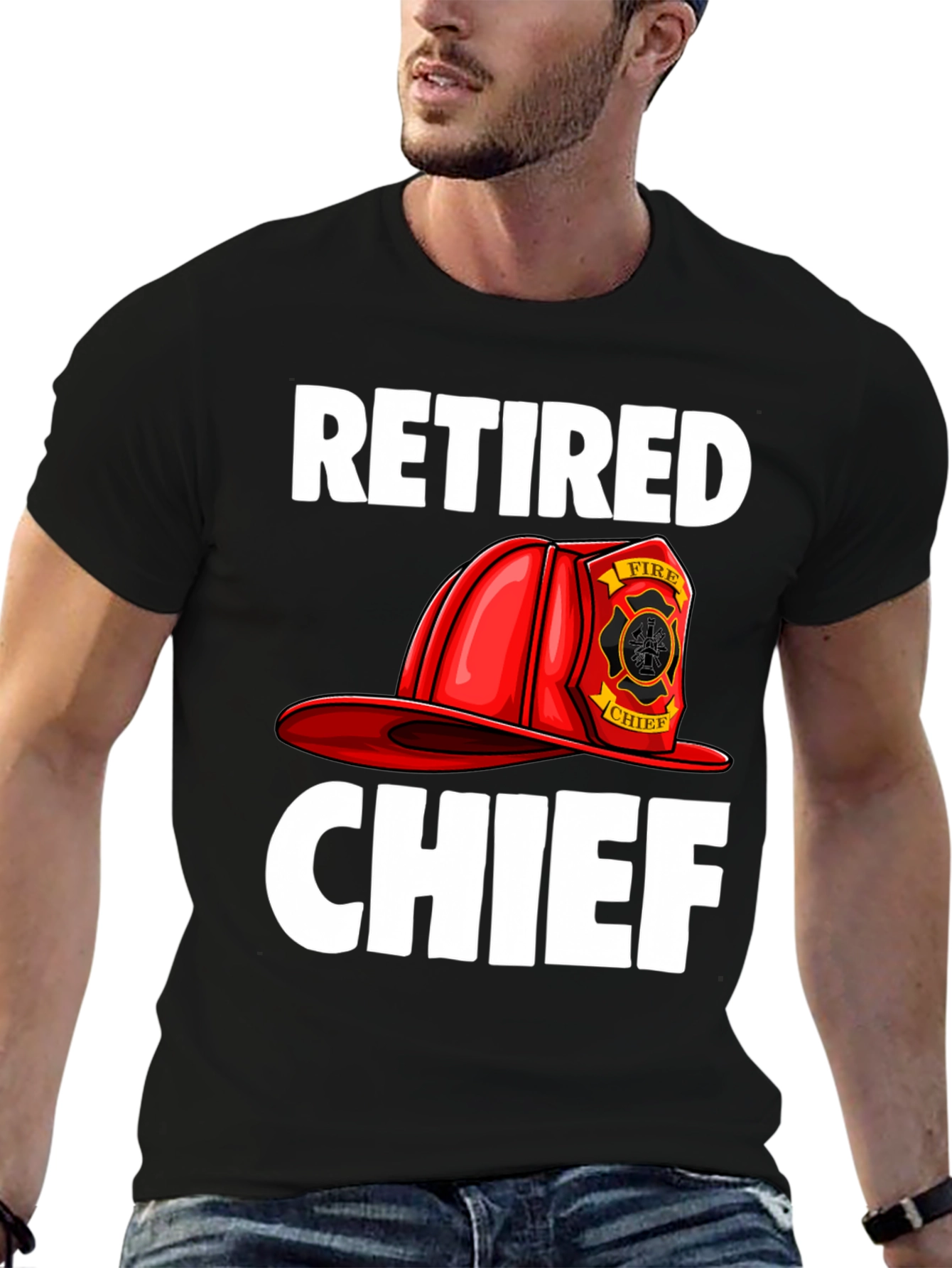 Retired Fire Chief T-Shirt - Graphic Tee