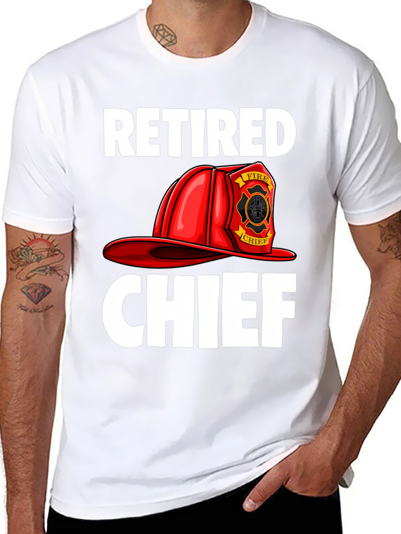 Retired Fire Chief T-Shirt - Graphic Tee