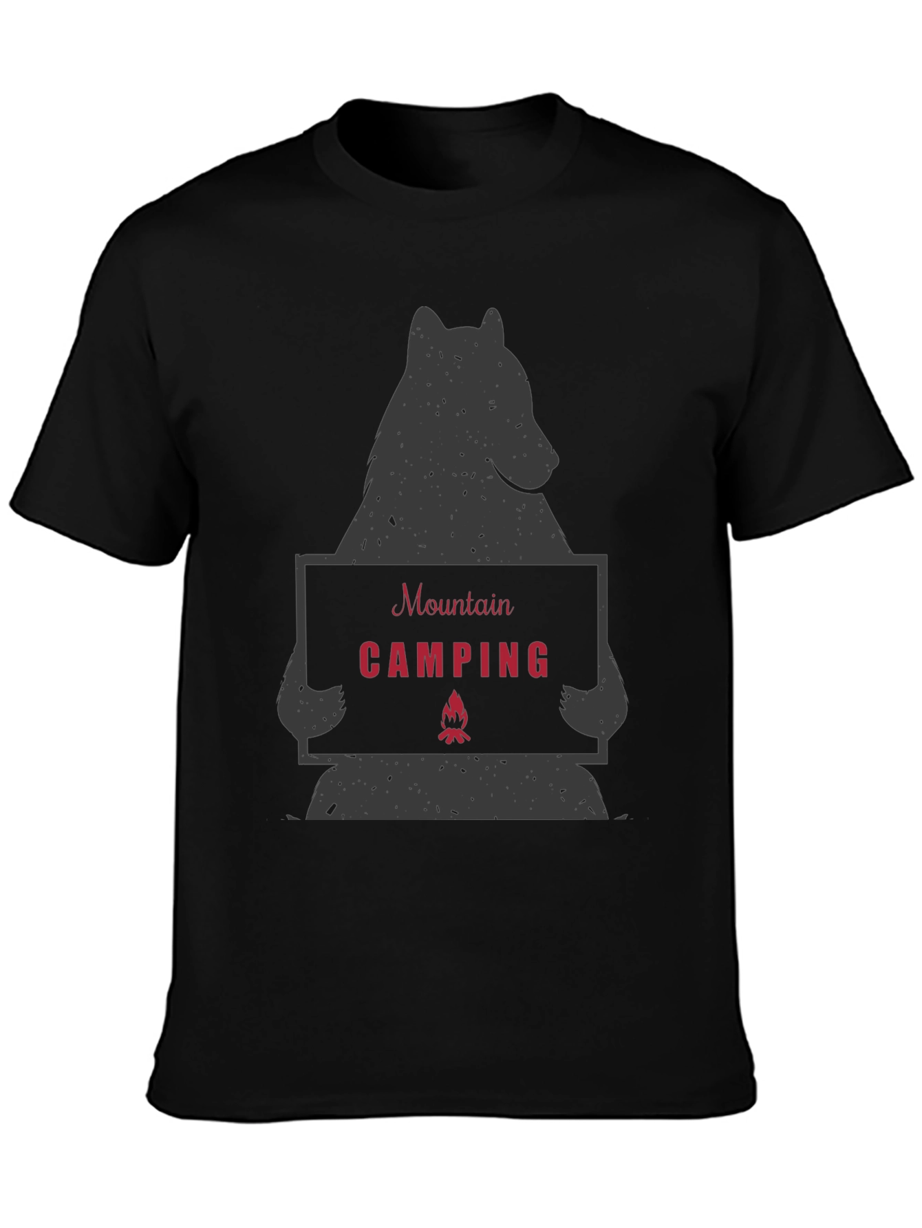Mountain Camping Bear Graphic Tee