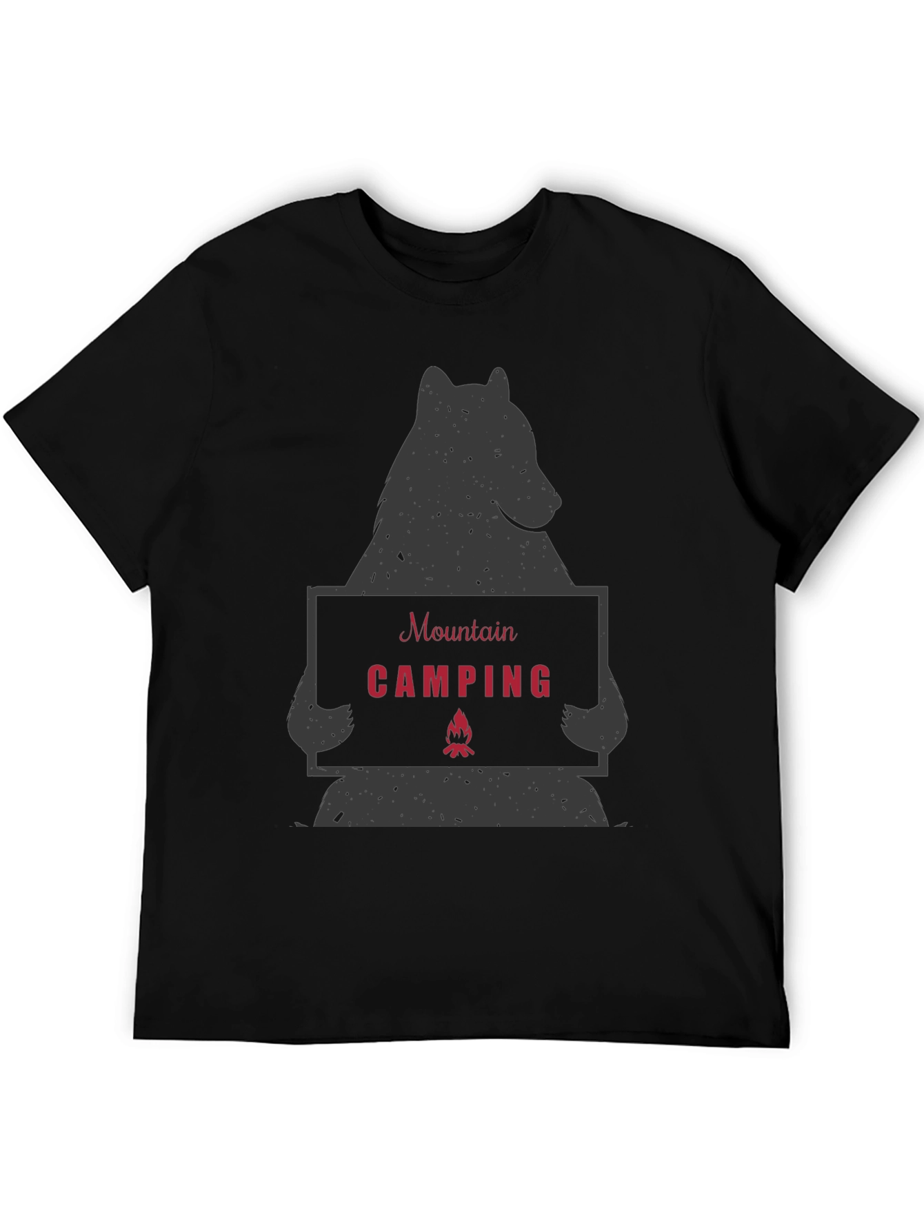 Mountain Camping Bear Graphic Tee