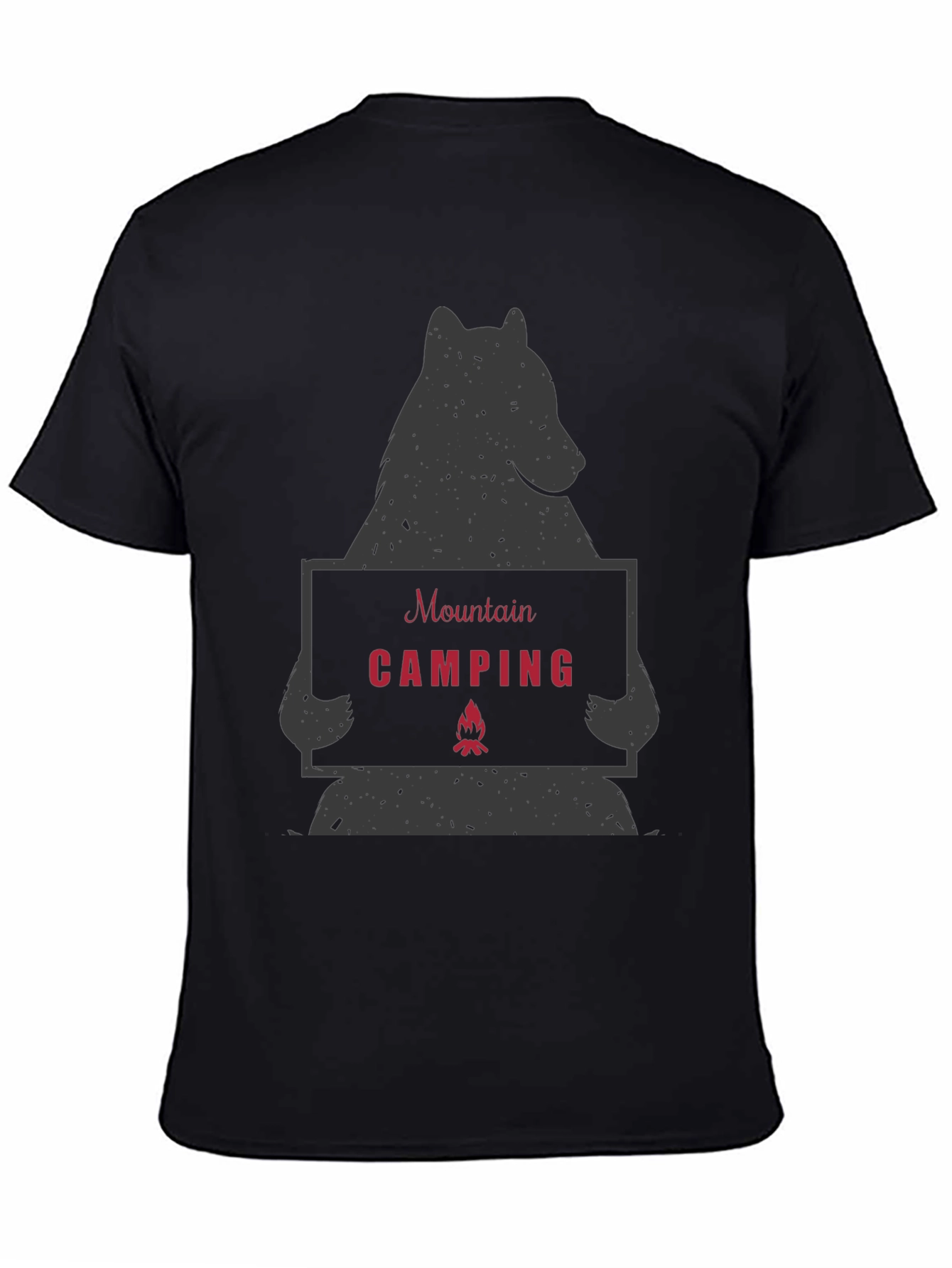 Mountain Camping Bear Graphic Tee