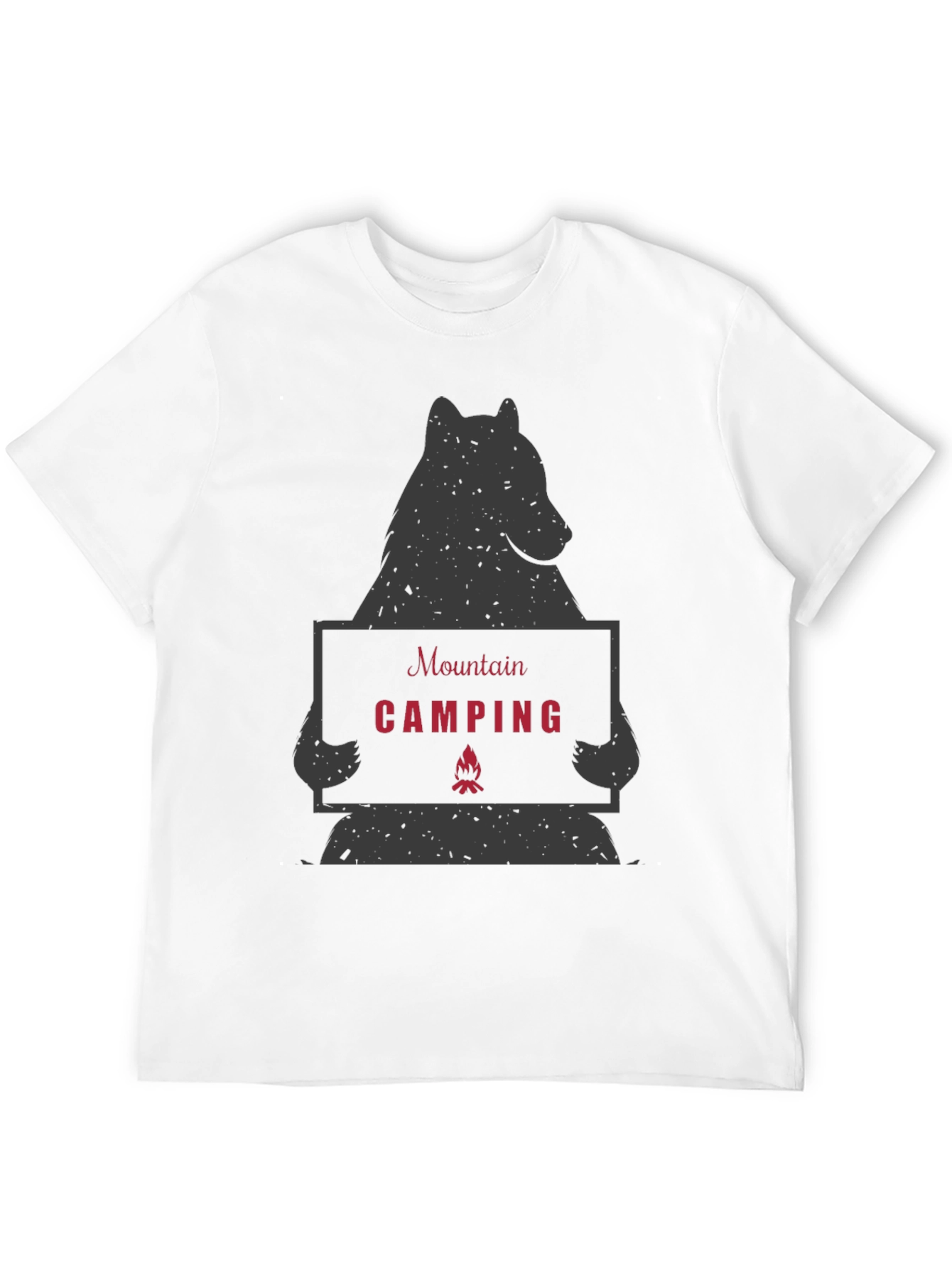 Mountain Camping Bear Graphic Tee