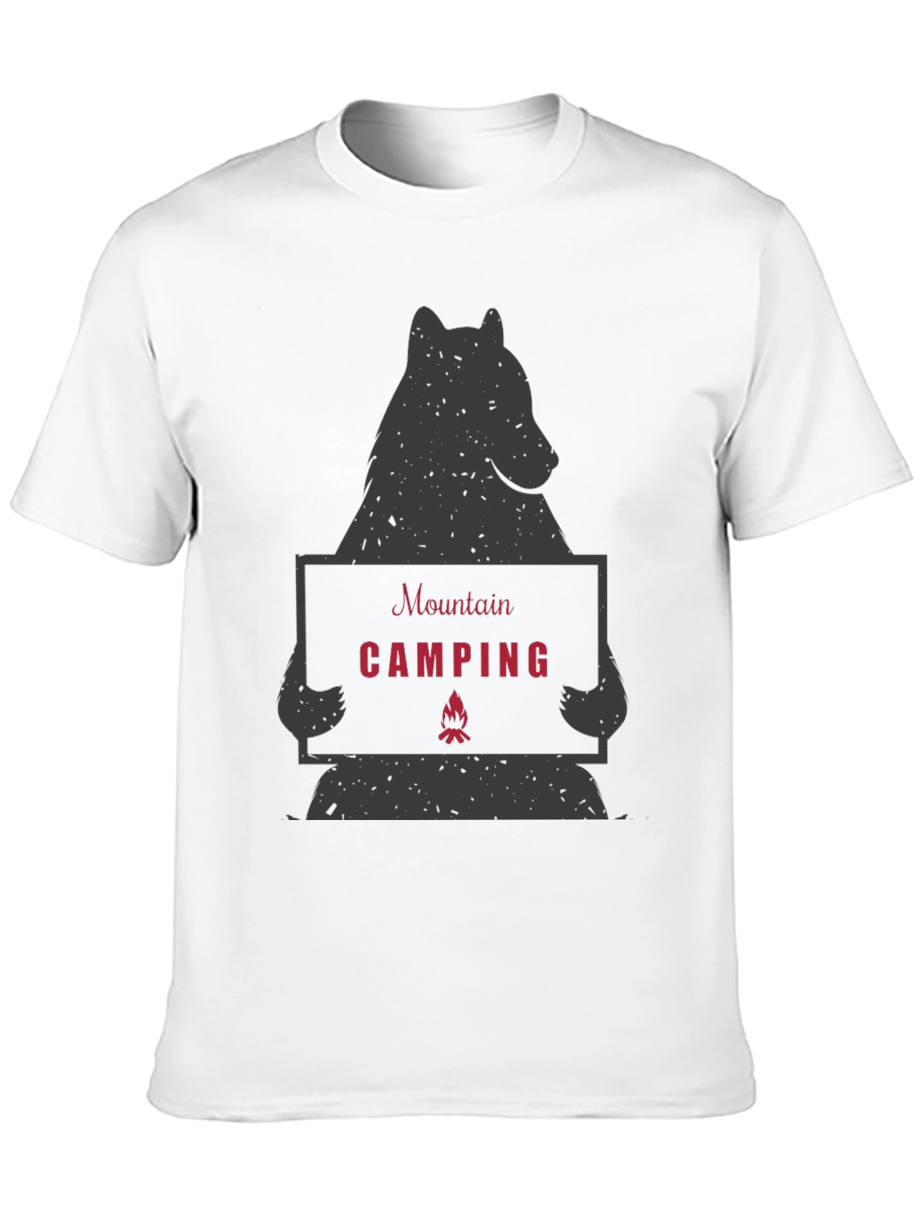 Mountain Camping Bear Graphic Tee