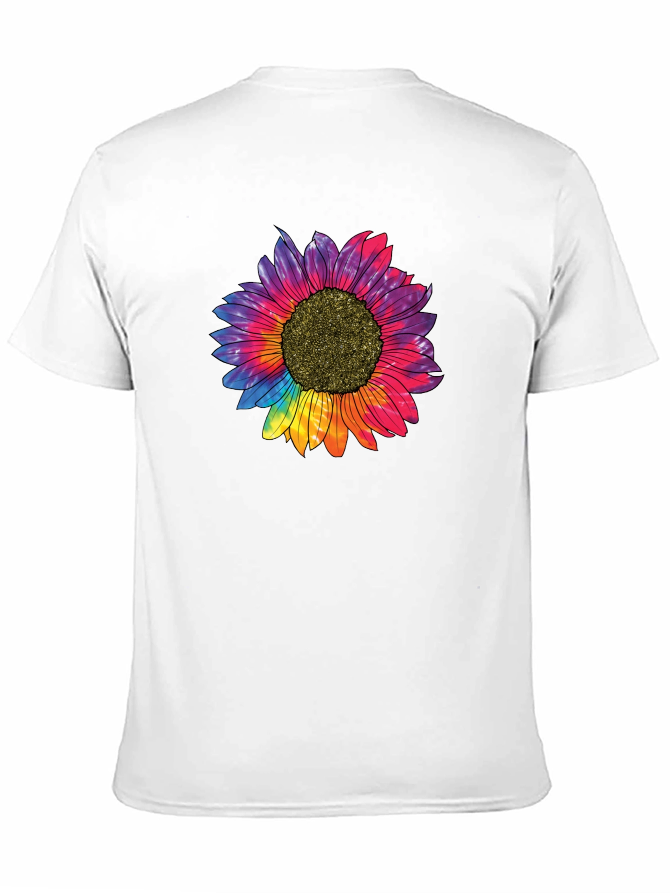 Tie Dye Sunflower Graphic T-Shirt