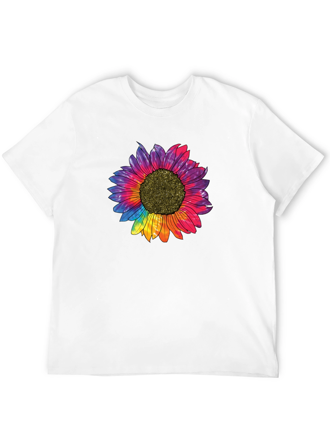 Tie Dye Sunflower Graphic T-Shirt