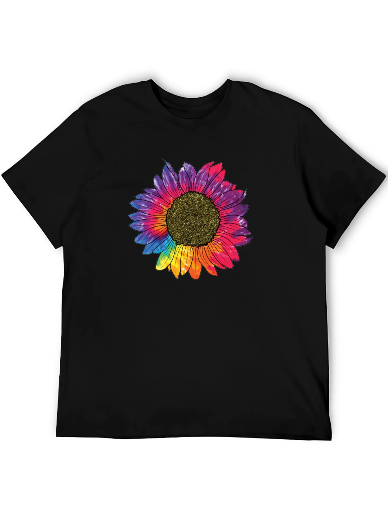 Tie Dye Sunflower Graphic T-Shirt