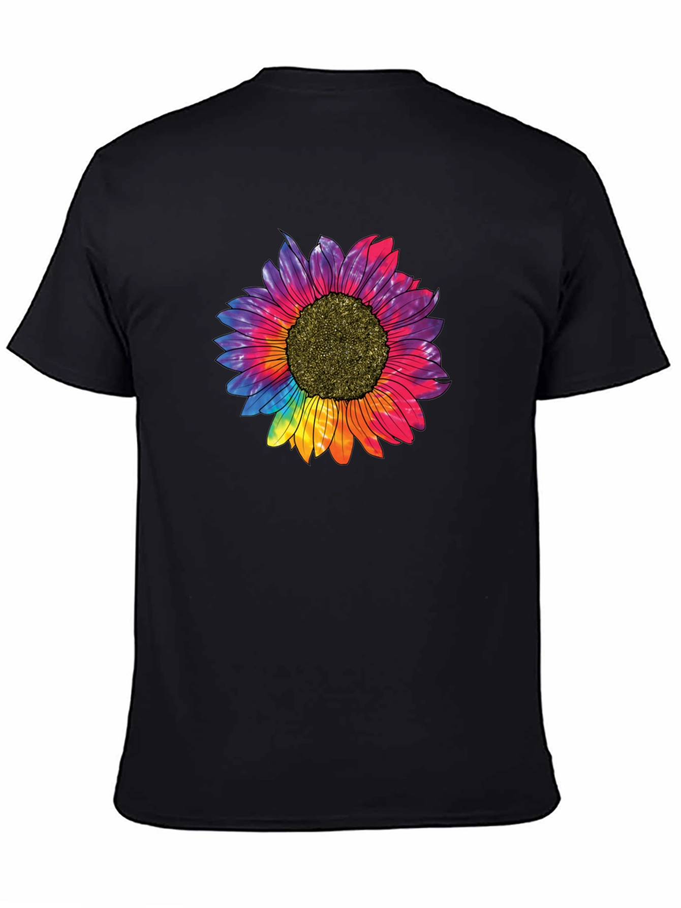 Tie Dye Sunflower Graphic T-Shirt