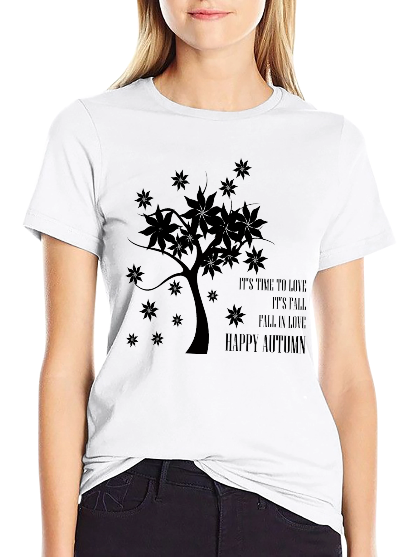 Autumn Love Tree T-Shirt - Seasonal Style