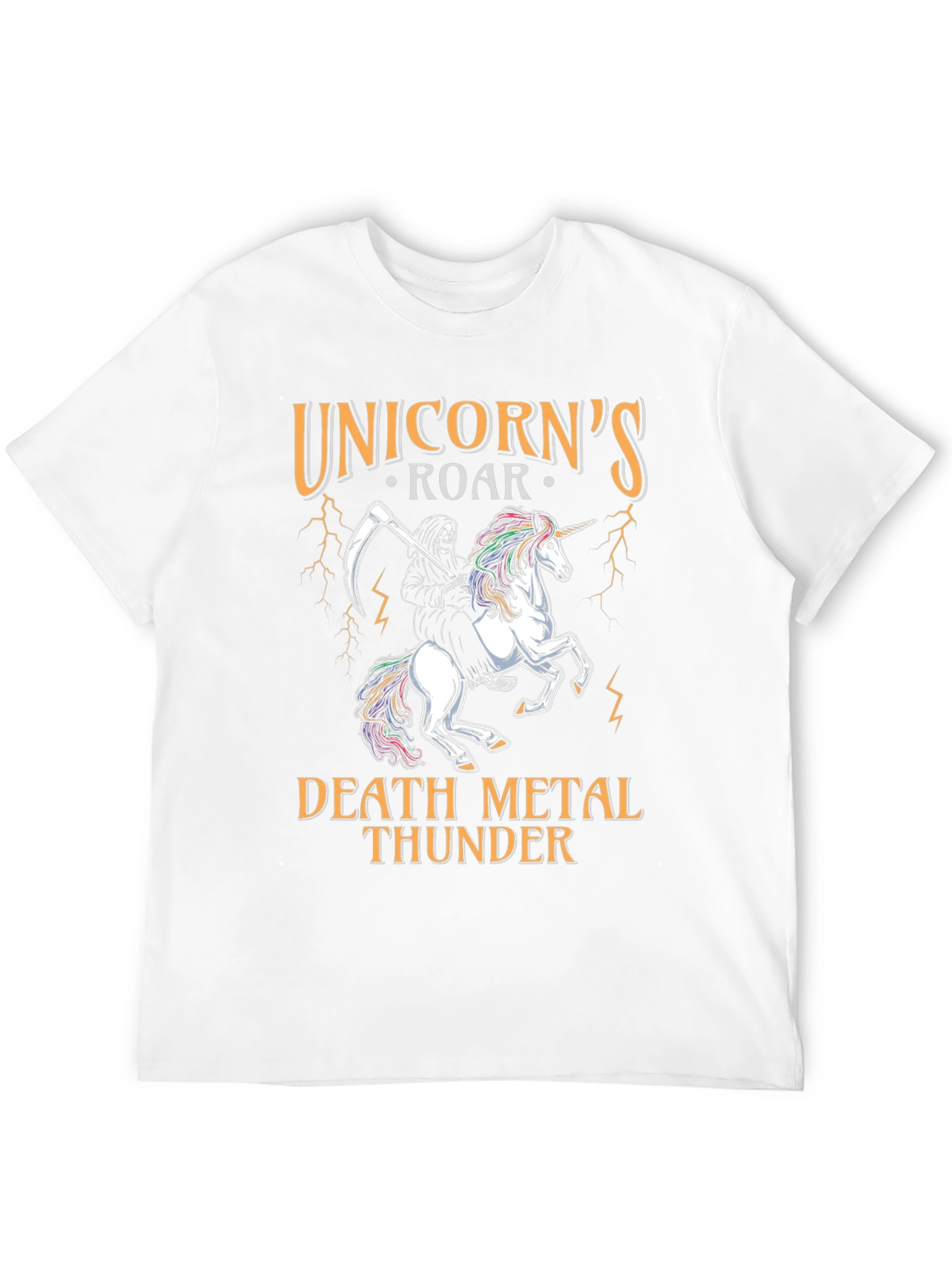 Unicorns Roar Death Metal Thunder T-Shirt