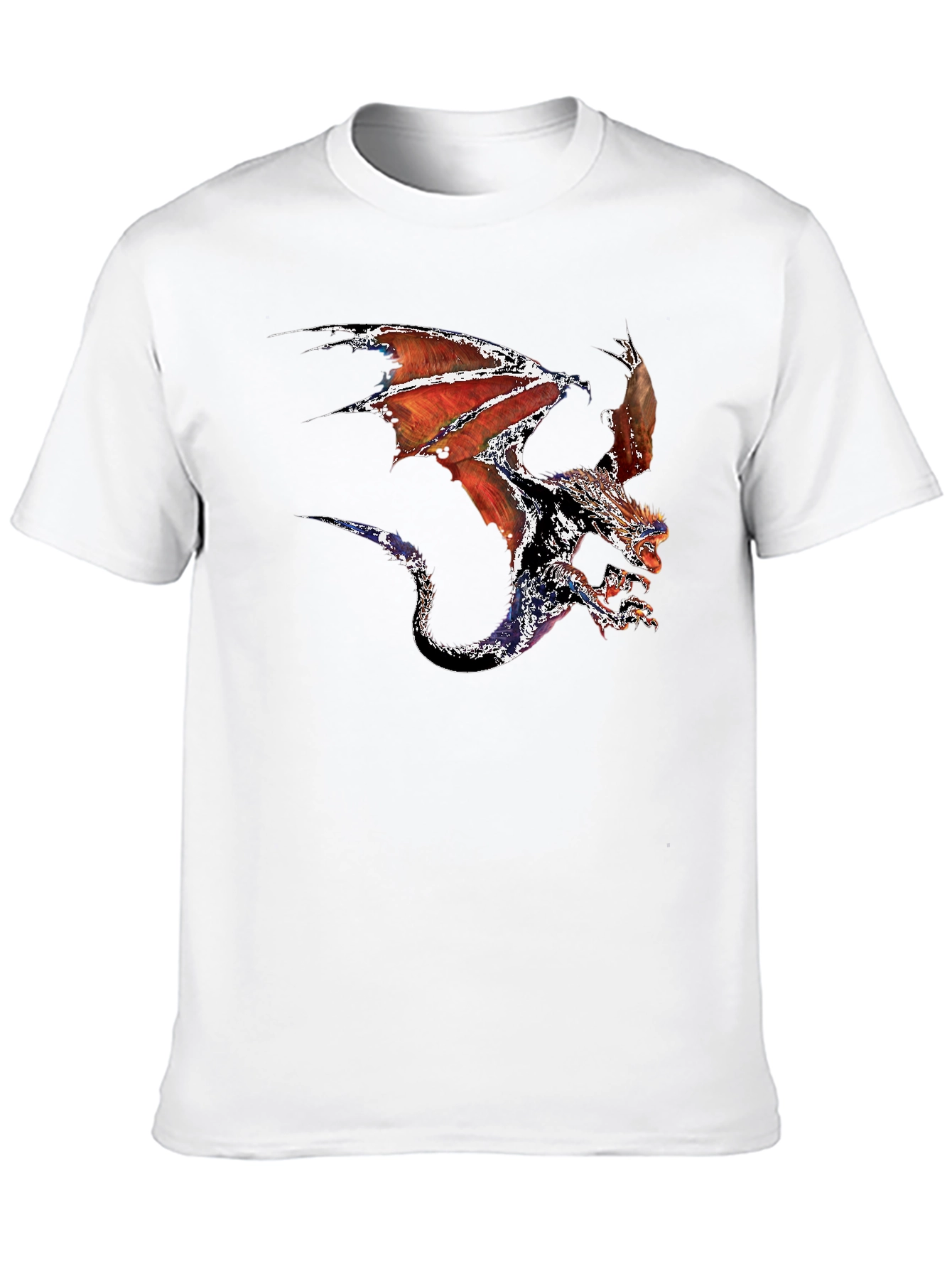 Dragon Graphic Tee - Black Cotton