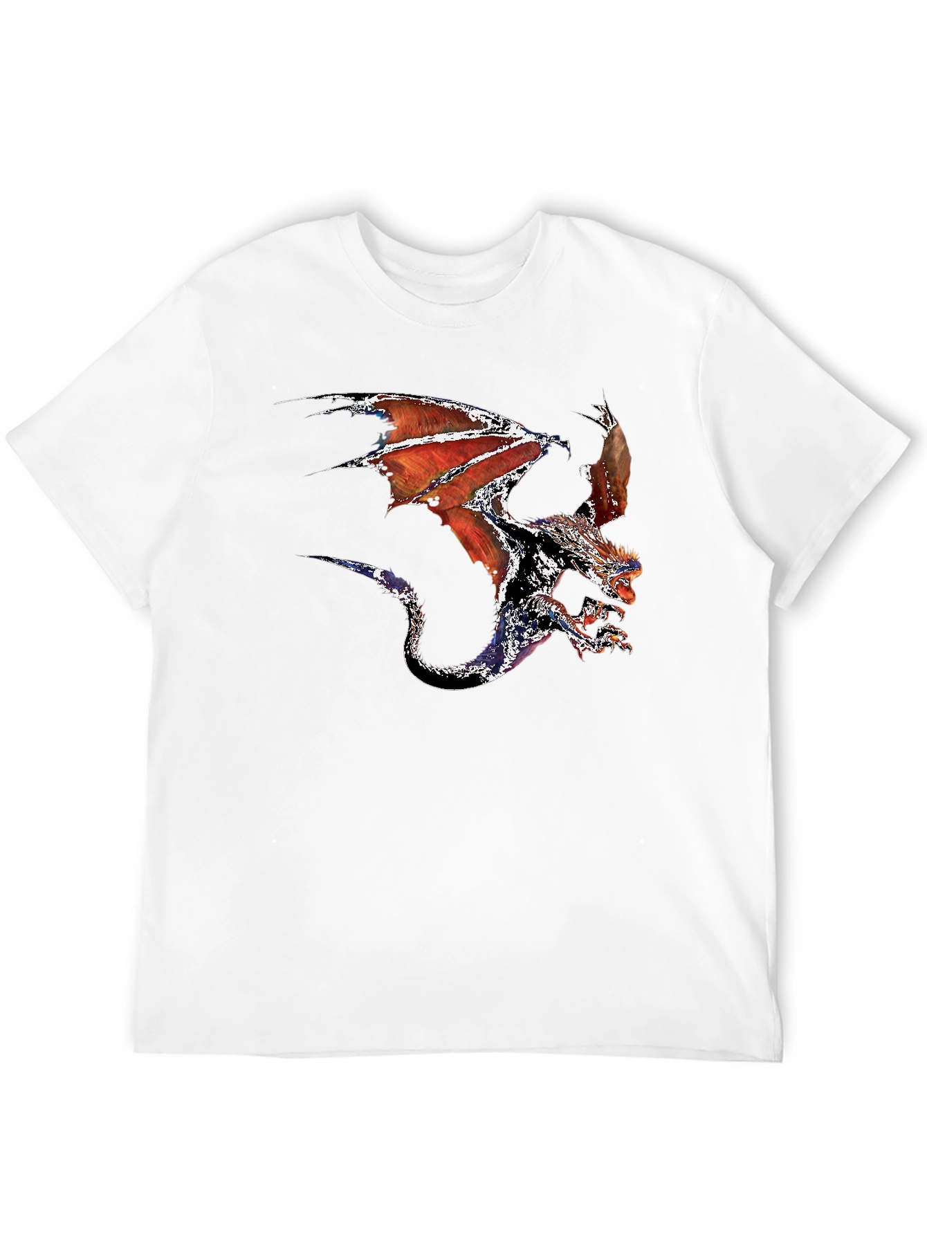 Dragon Graphic Tee - Black Cotton