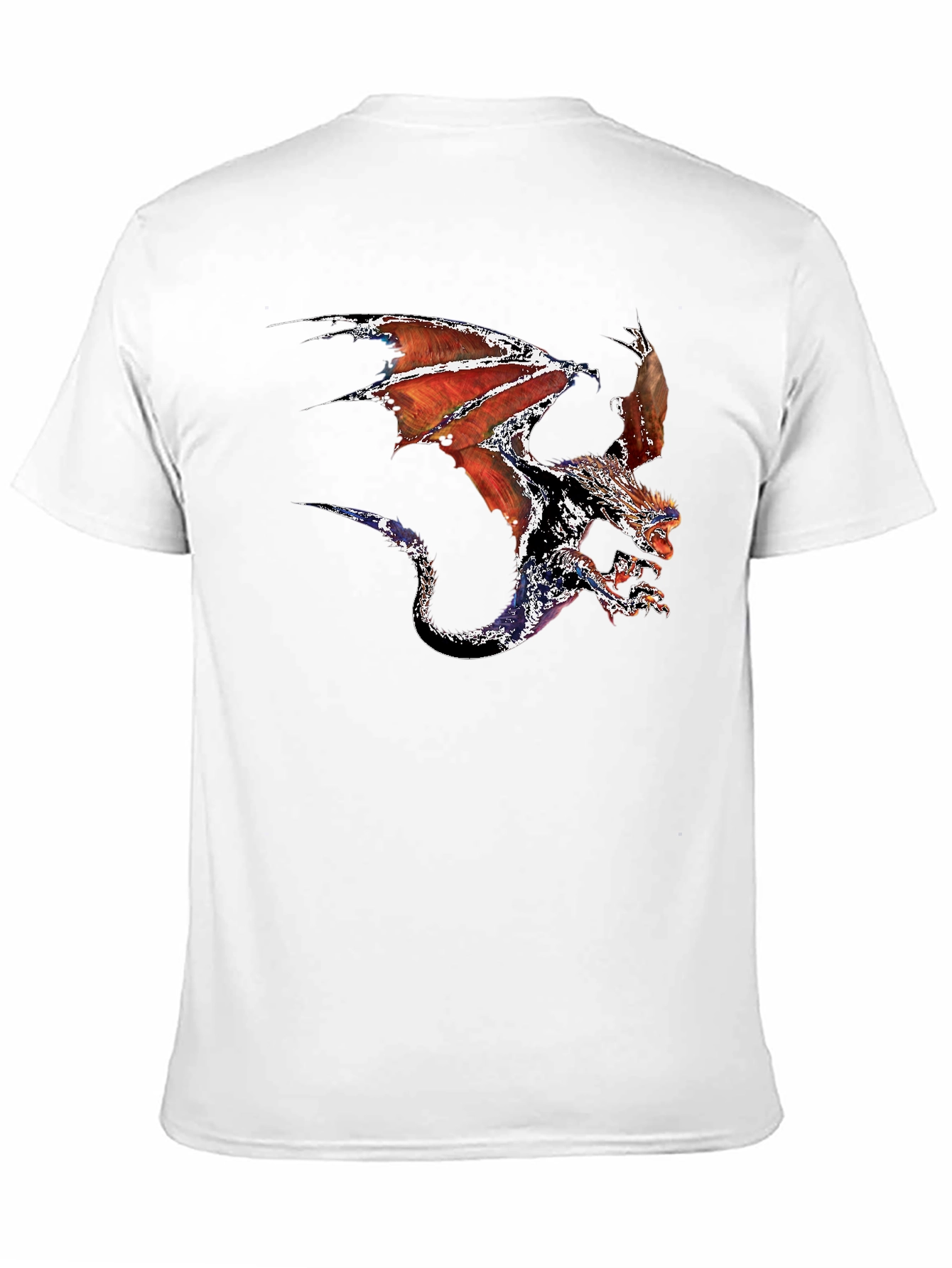 Dragon Graphic Tee - Black Cotton