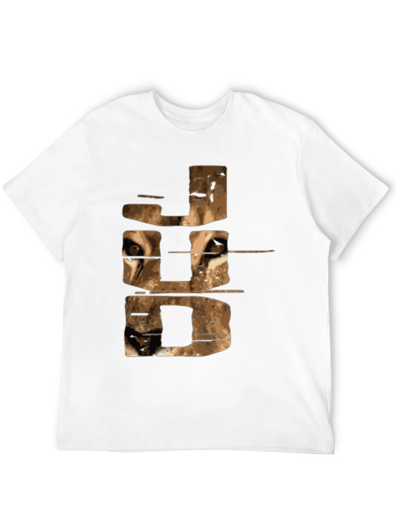 Abstract JDD Graphic Print Black Tee Shirt