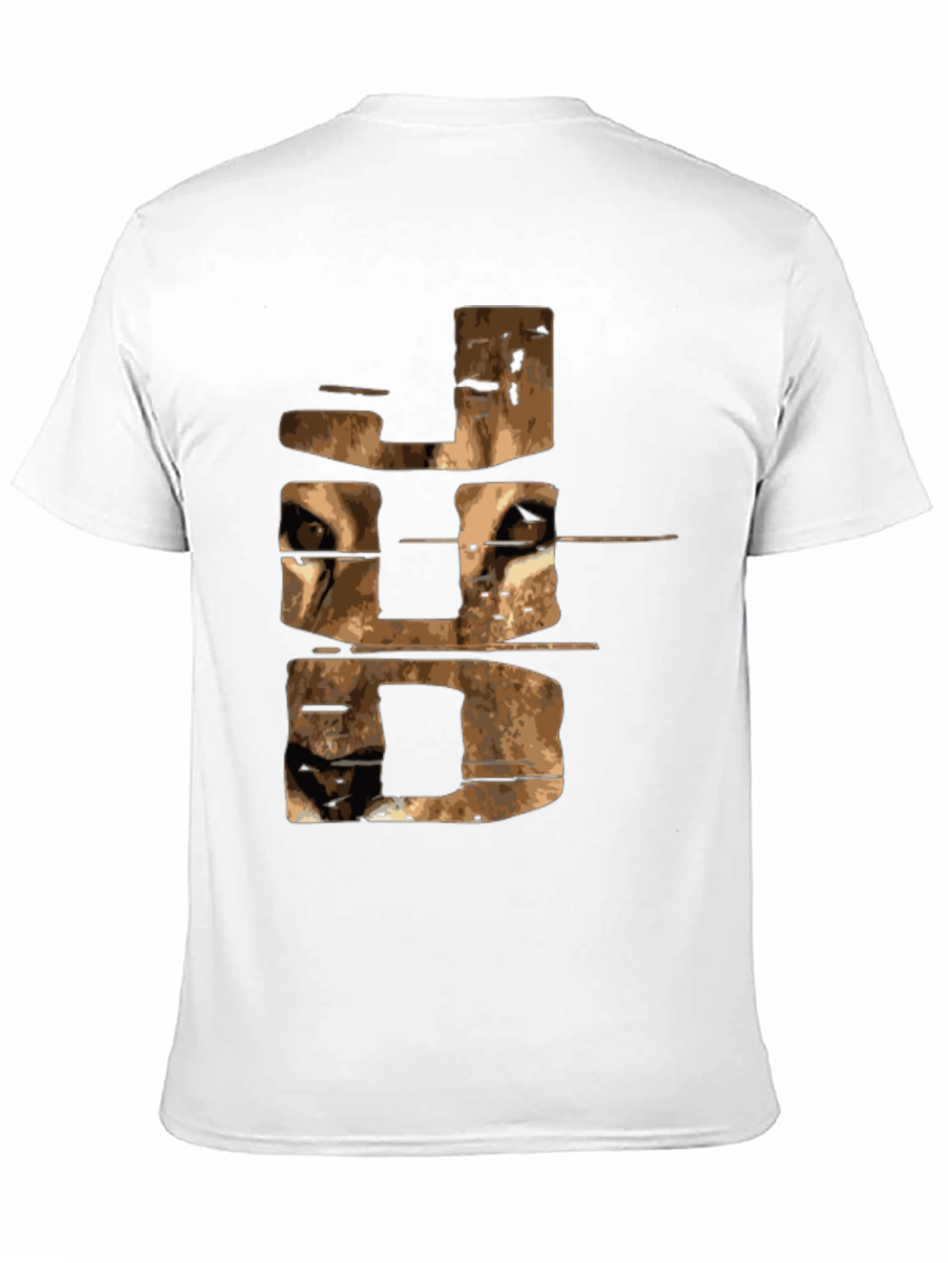 Abstract JDD Graphic Print Black Tee Shirt