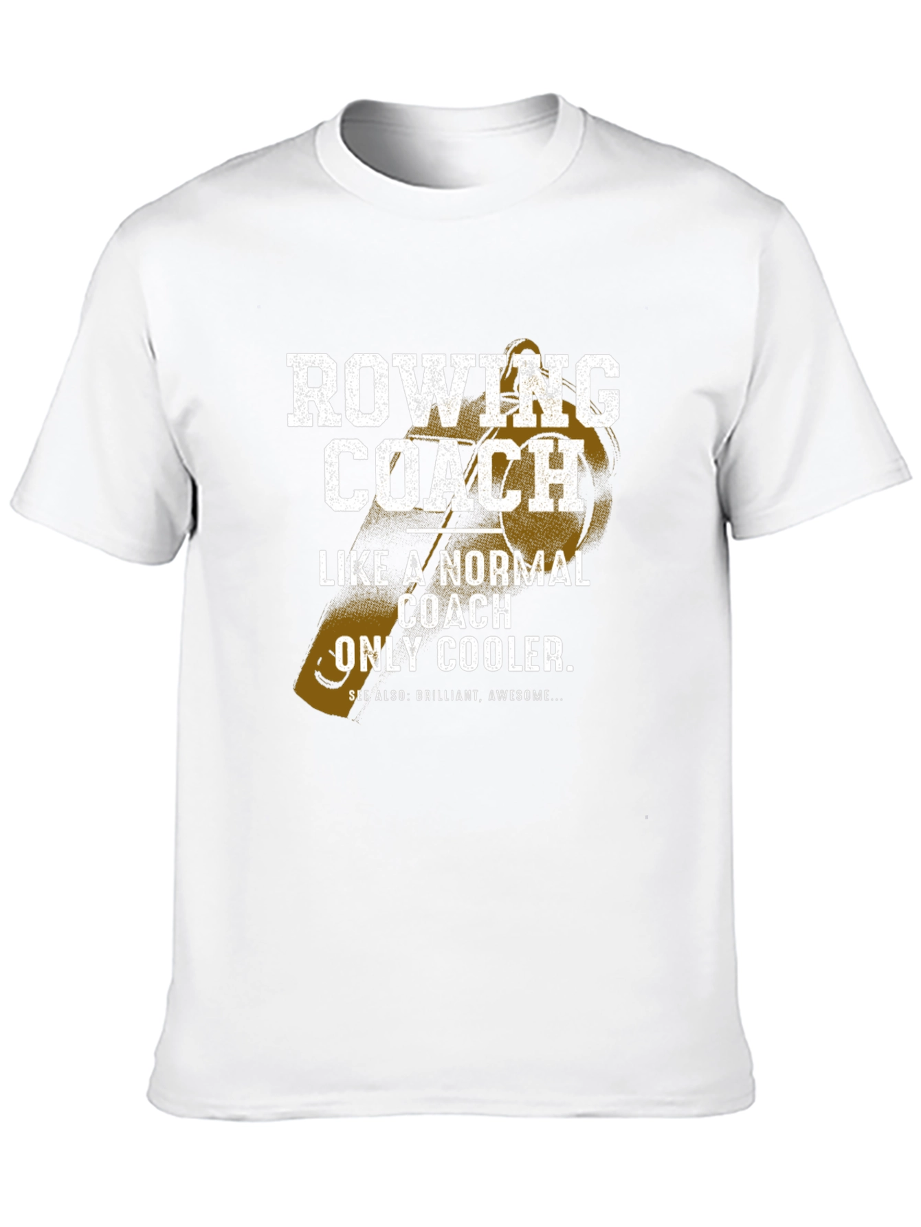 Rowing Coach Graphic Tee - Cool Coach Gift