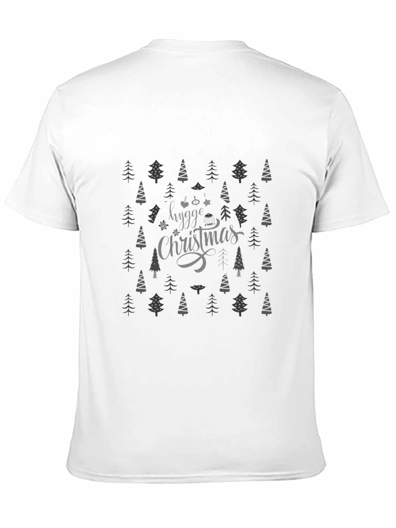 Hygge Christmas Tree Patterned T-Shirt