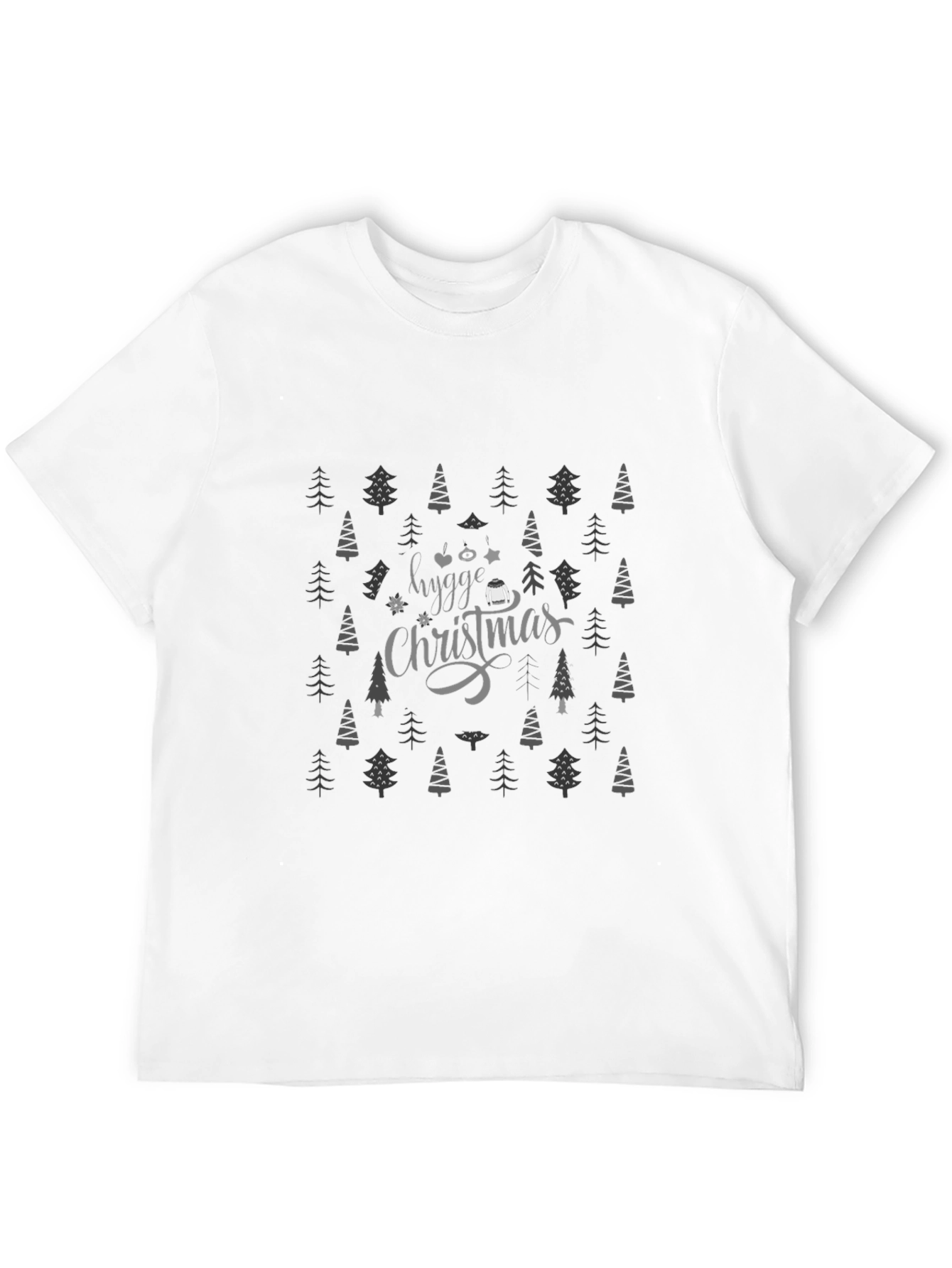 Hygge Christmas Tree Patterned T-Shirt