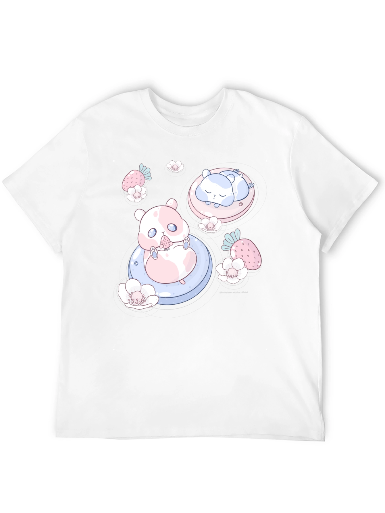 Cute Hamster Graphic Tee - Kawaii Style