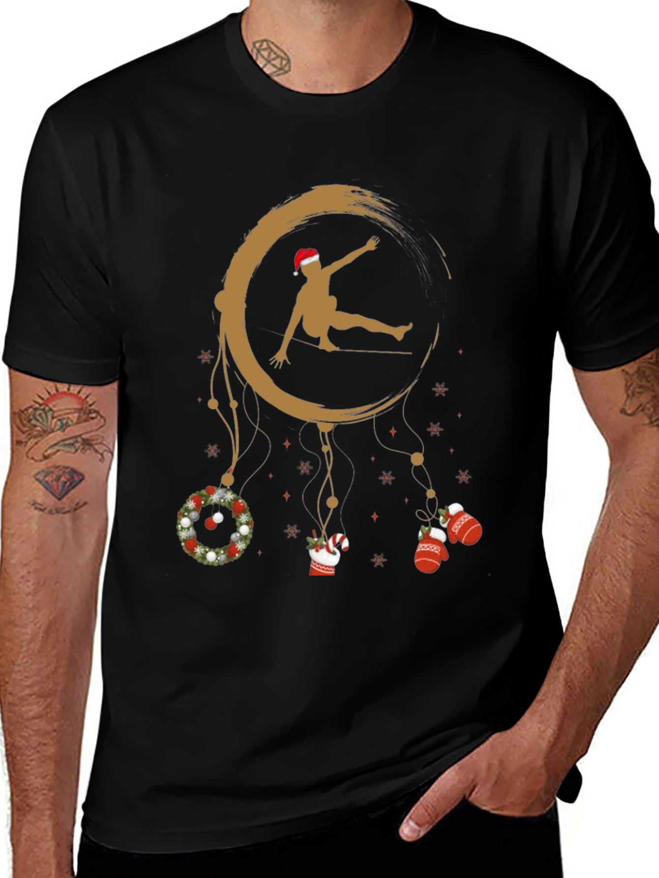 Christmas Dreamer T-Shirt: Holiday Acrobat Design