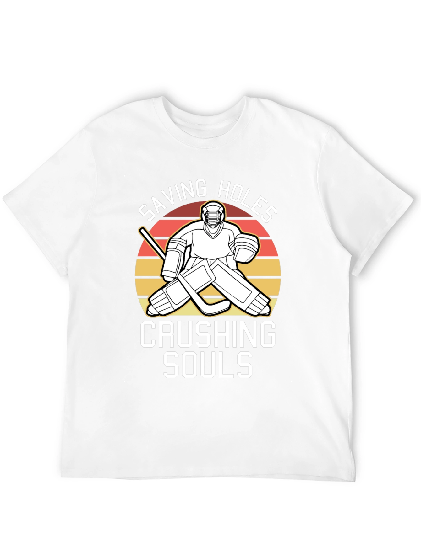 Saving Holes Crushing Souls Hockey T-Shirt