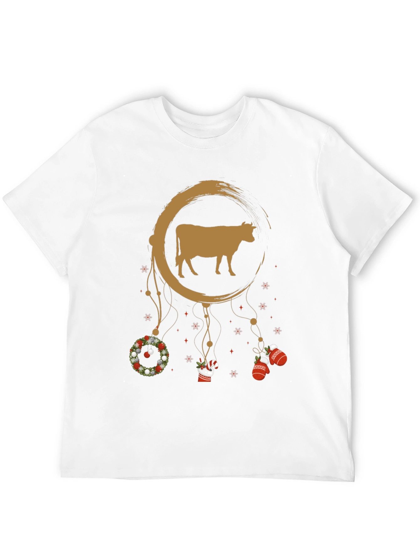 Cow Christmas Dreamcatcher Graphic Tee