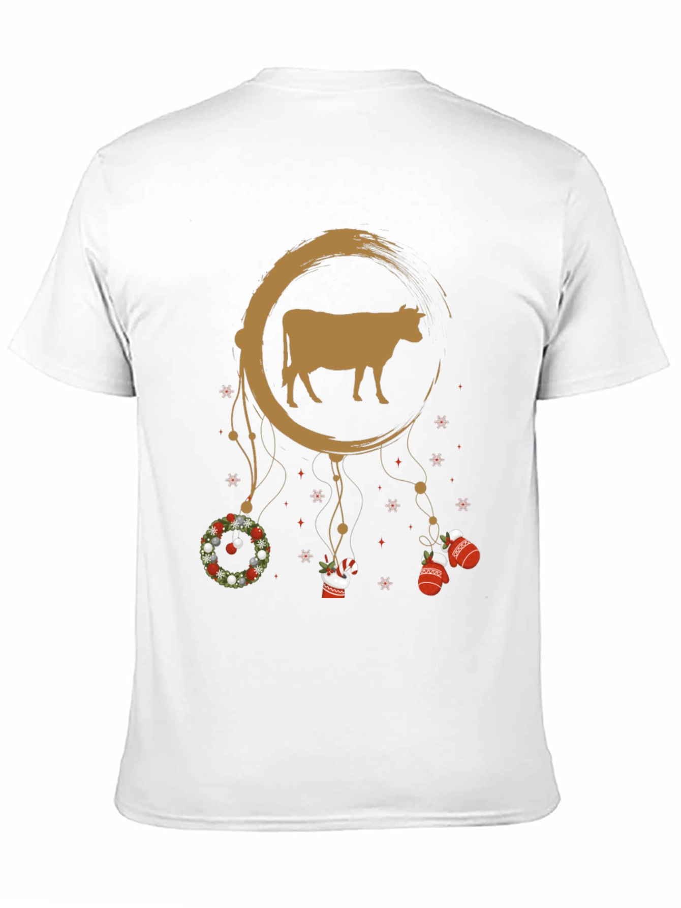 Cow Christmas Dreamcatcher Graphic Tee