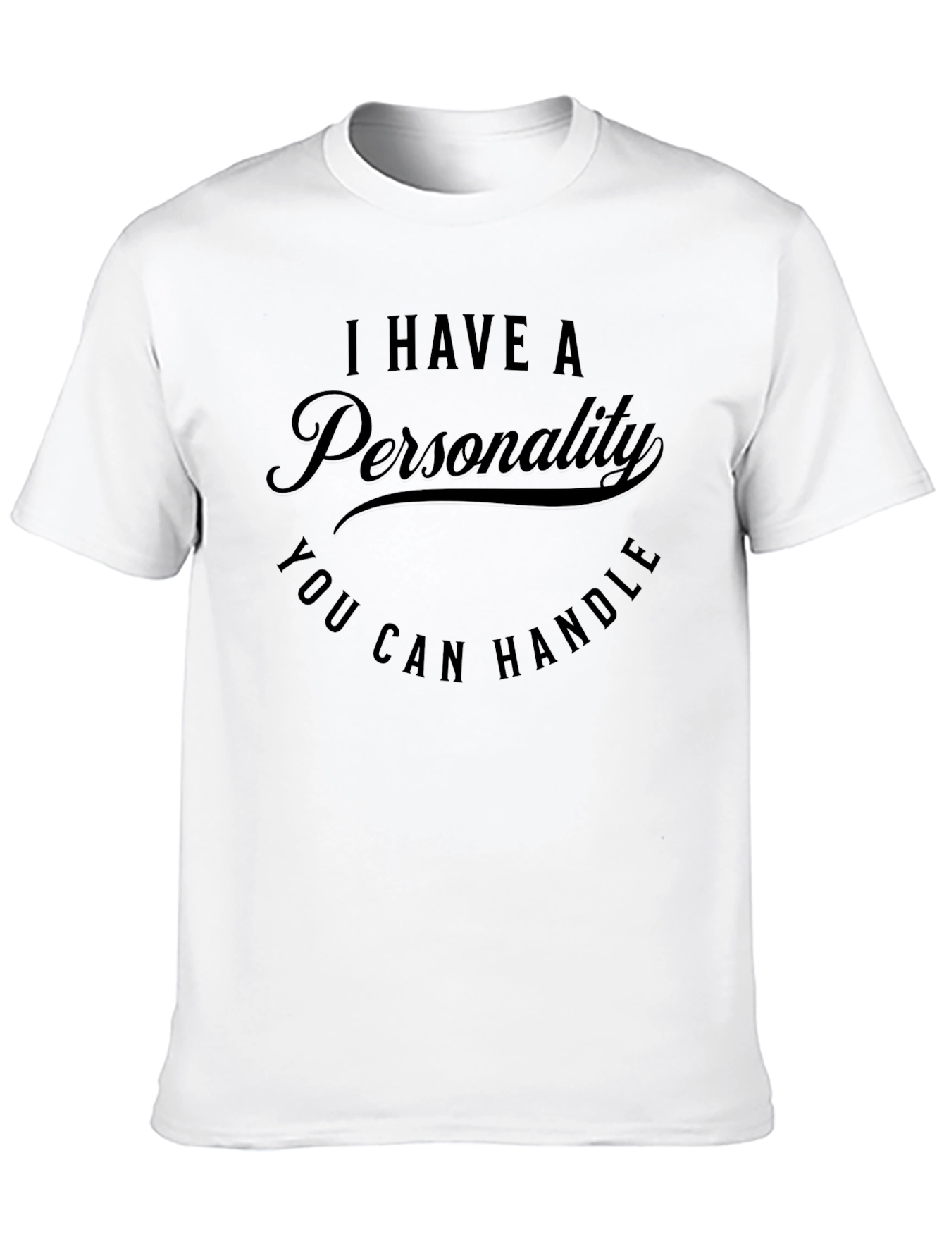 Funny Personality Graphic T-Shirt - Mens Black Tee