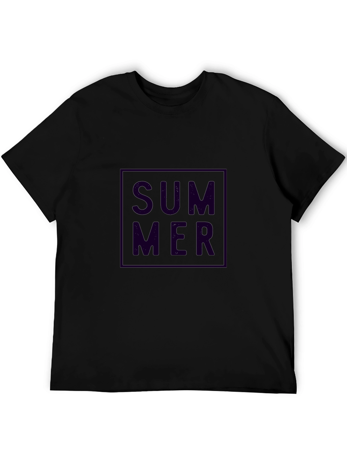 Summer T-Shirt - Black Bold Graphic Tee