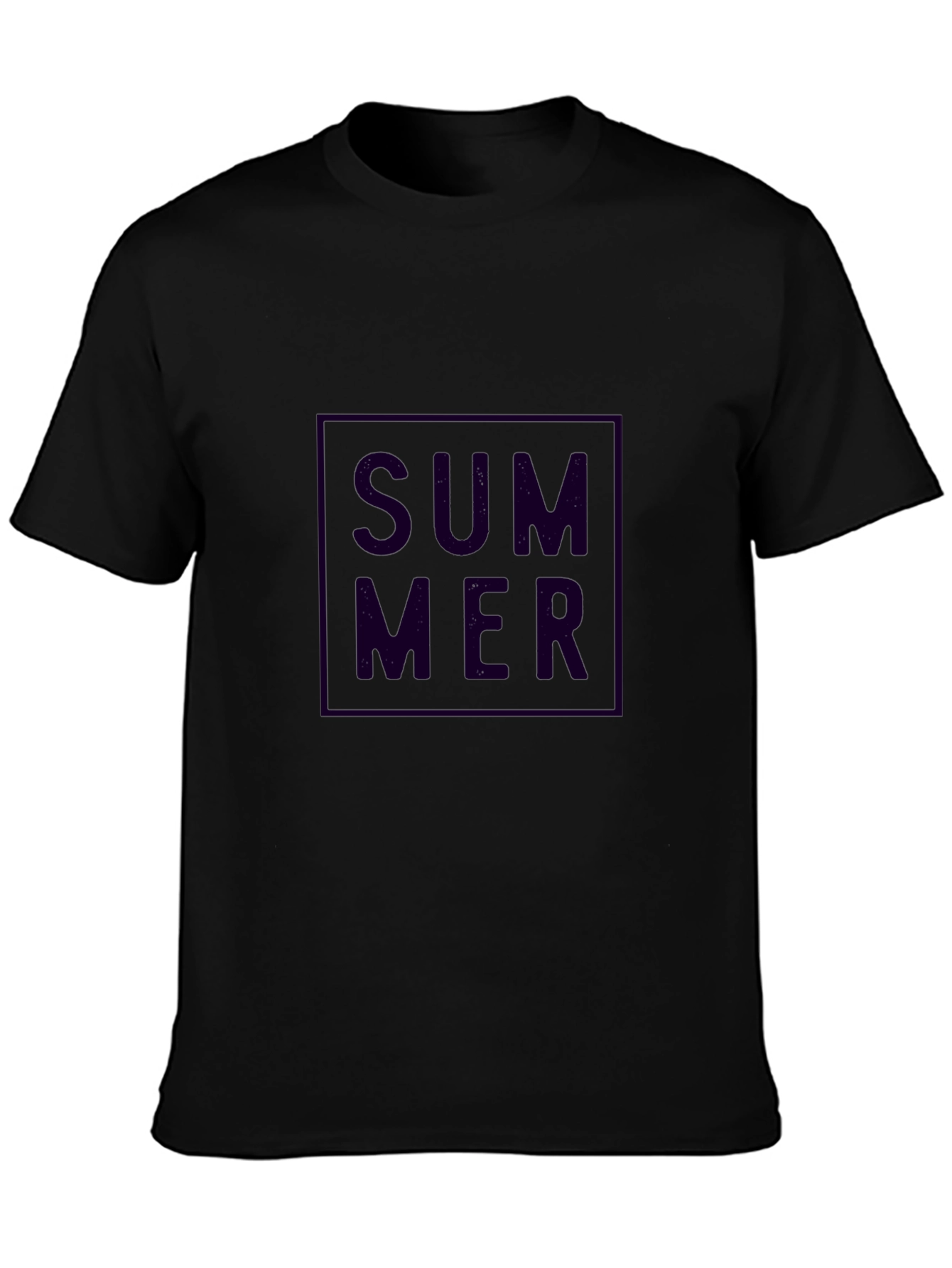 Summer T-Shirt - Black Bold Graphic Tee