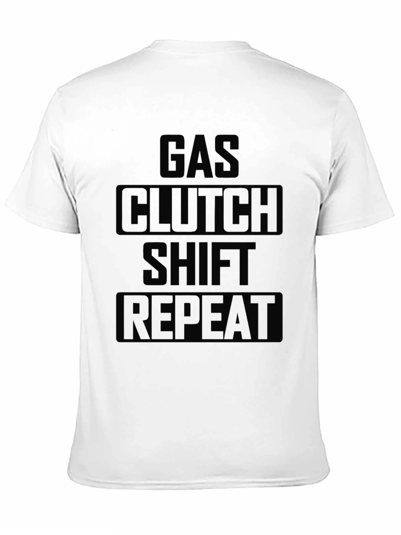 Gas Clutch Shift Repeat T-Shirt - Black