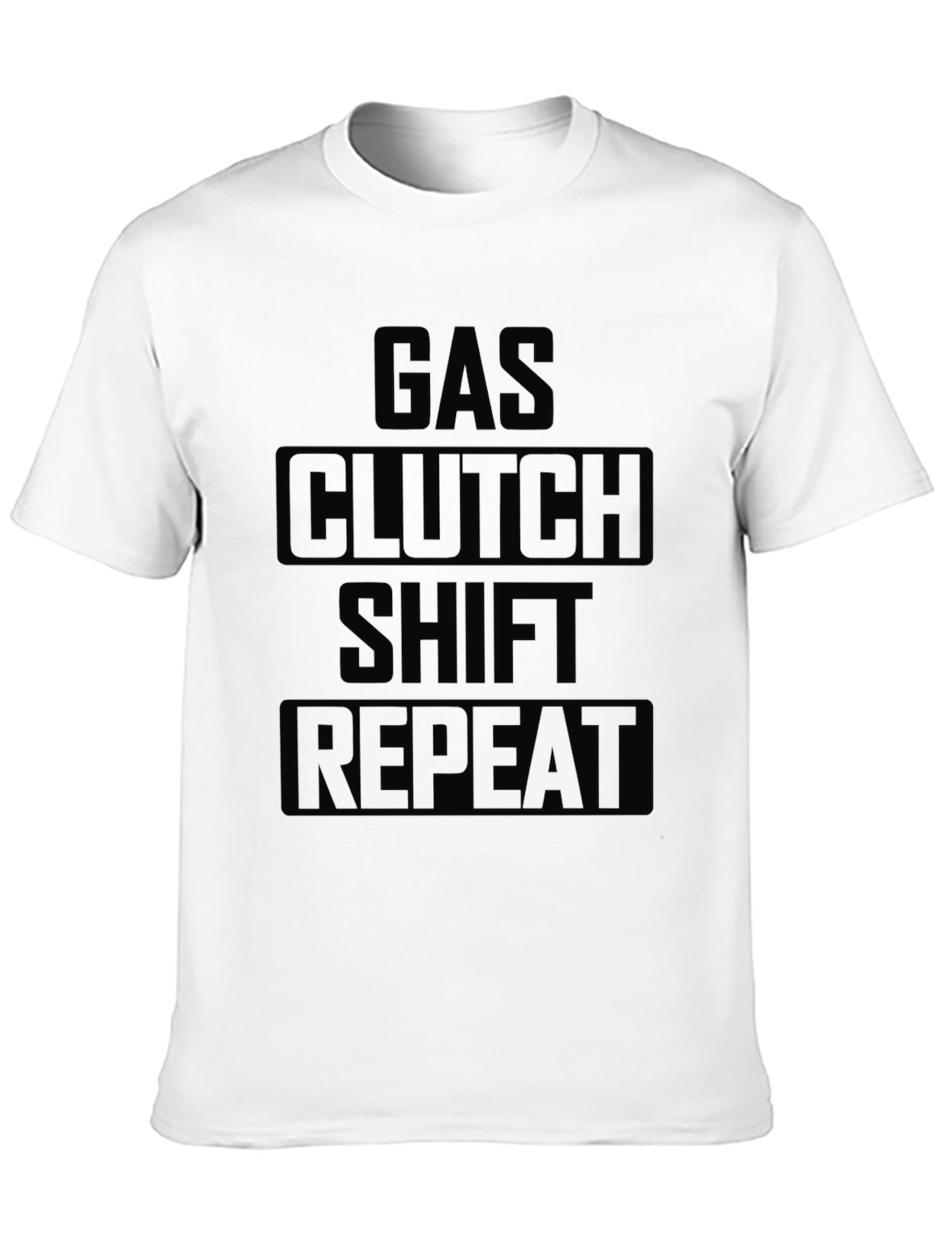 Gas Clutch Shift Repeat T-Shirt - Black