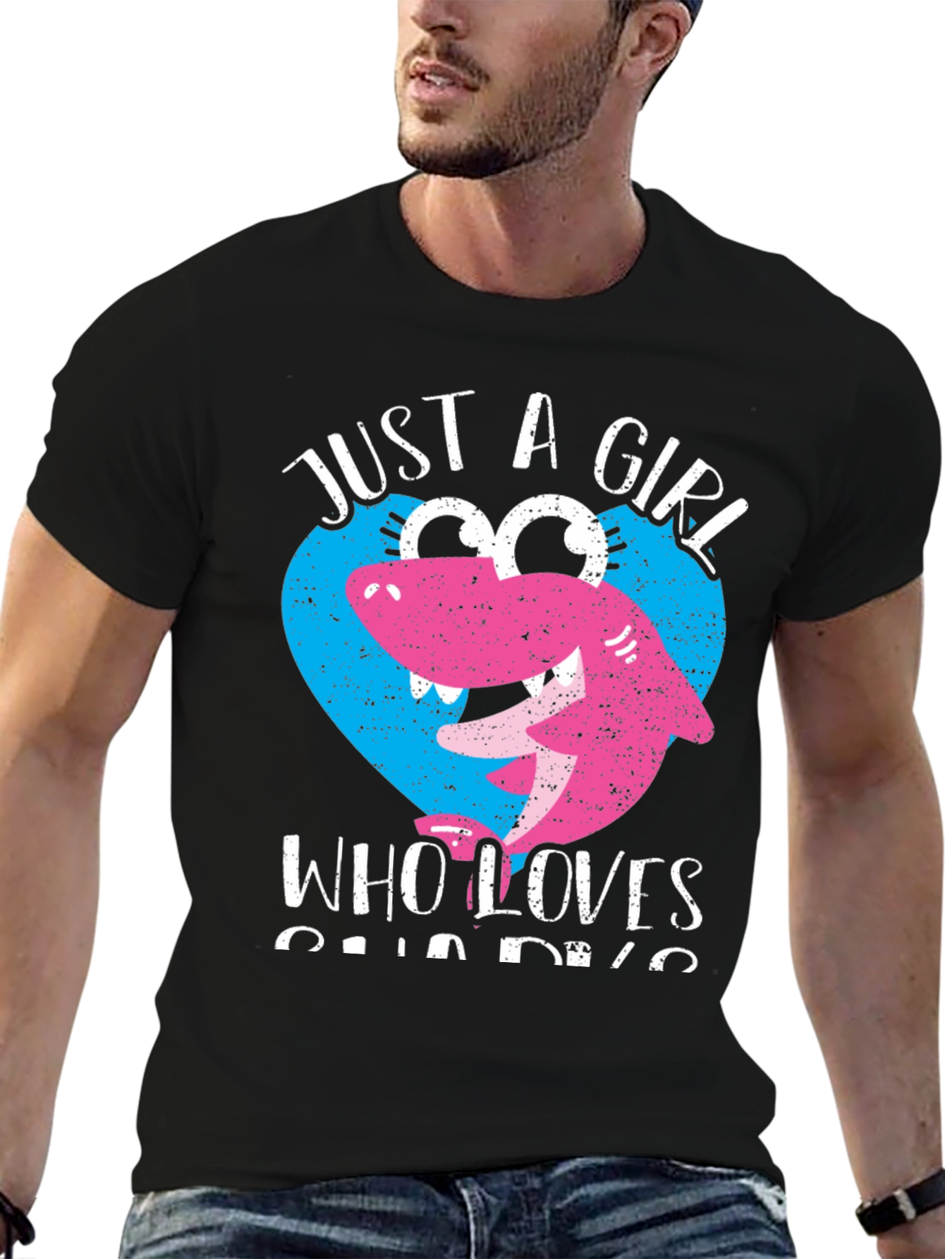 Just a Girl Who Loves Sharks T-Shirt